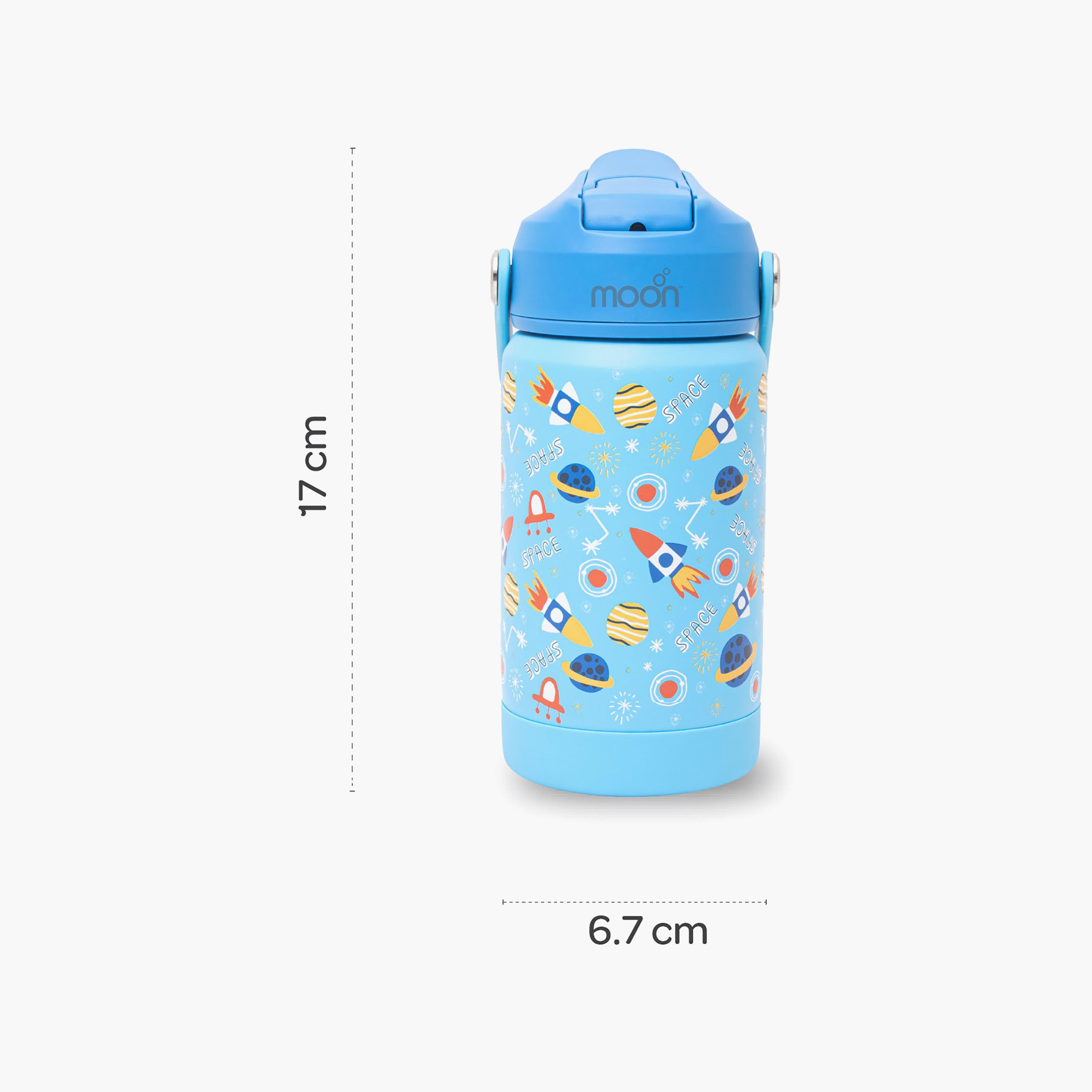 Moon Leak Proof Insulated Printed Water Bottle - Space-school-waterbottles-image-7