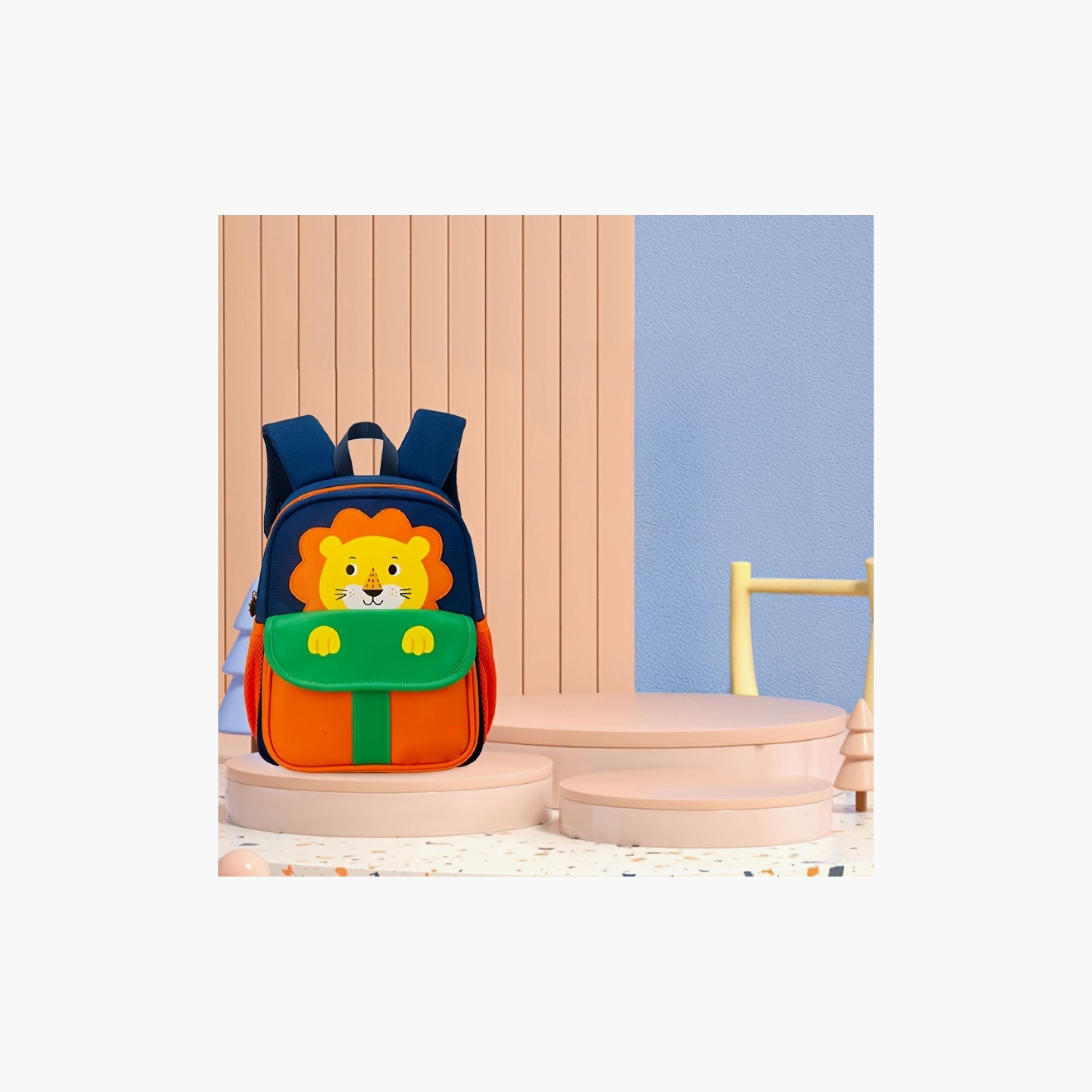 Moon 3D Design Comfy Backpack - Lion - 12inch-school-bagsandbackpacks-backpacks-image-2