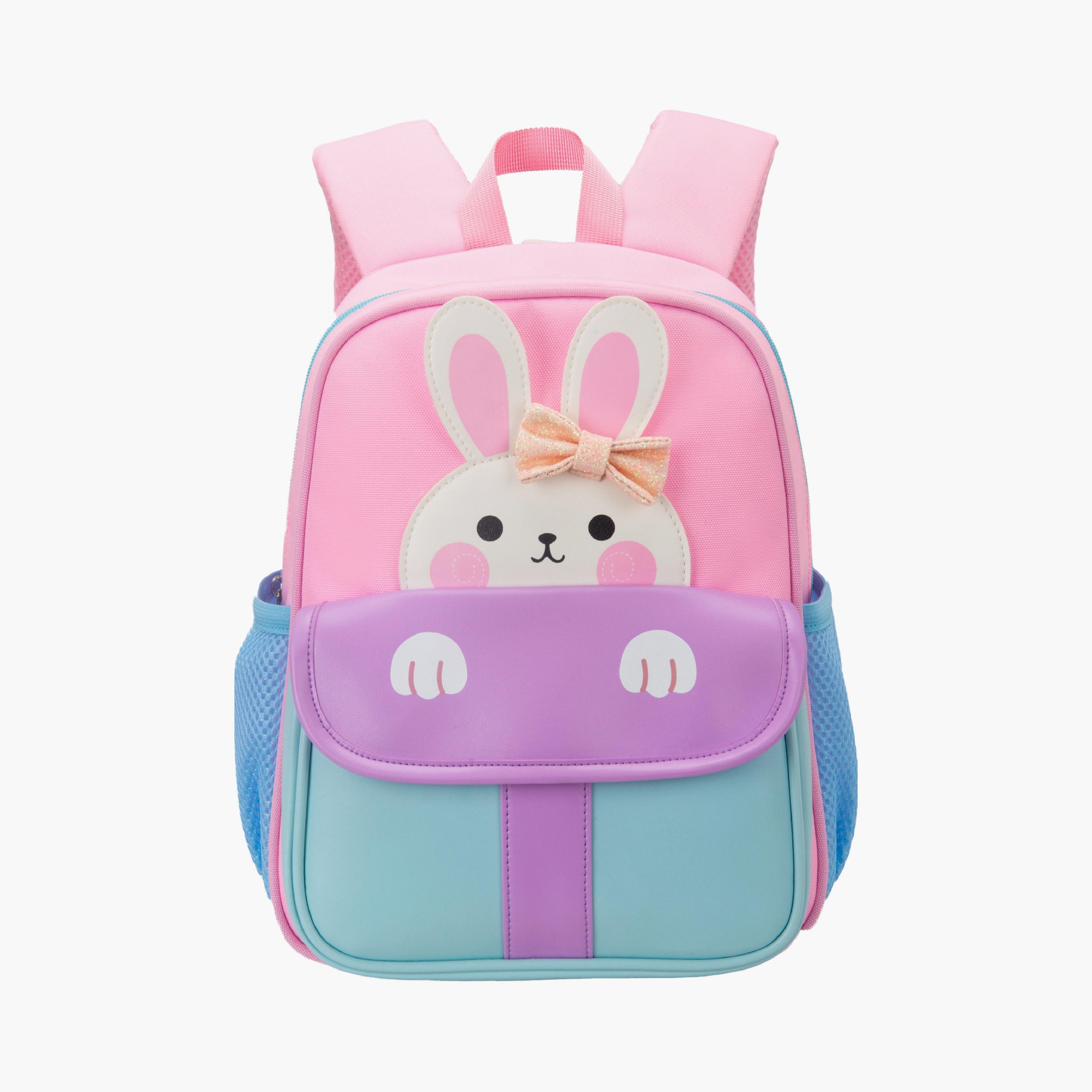 Moon 3D Design Comfy Backpack - Bunny - 12inch-school-bagsandbackpacks-backpacks-image-1
