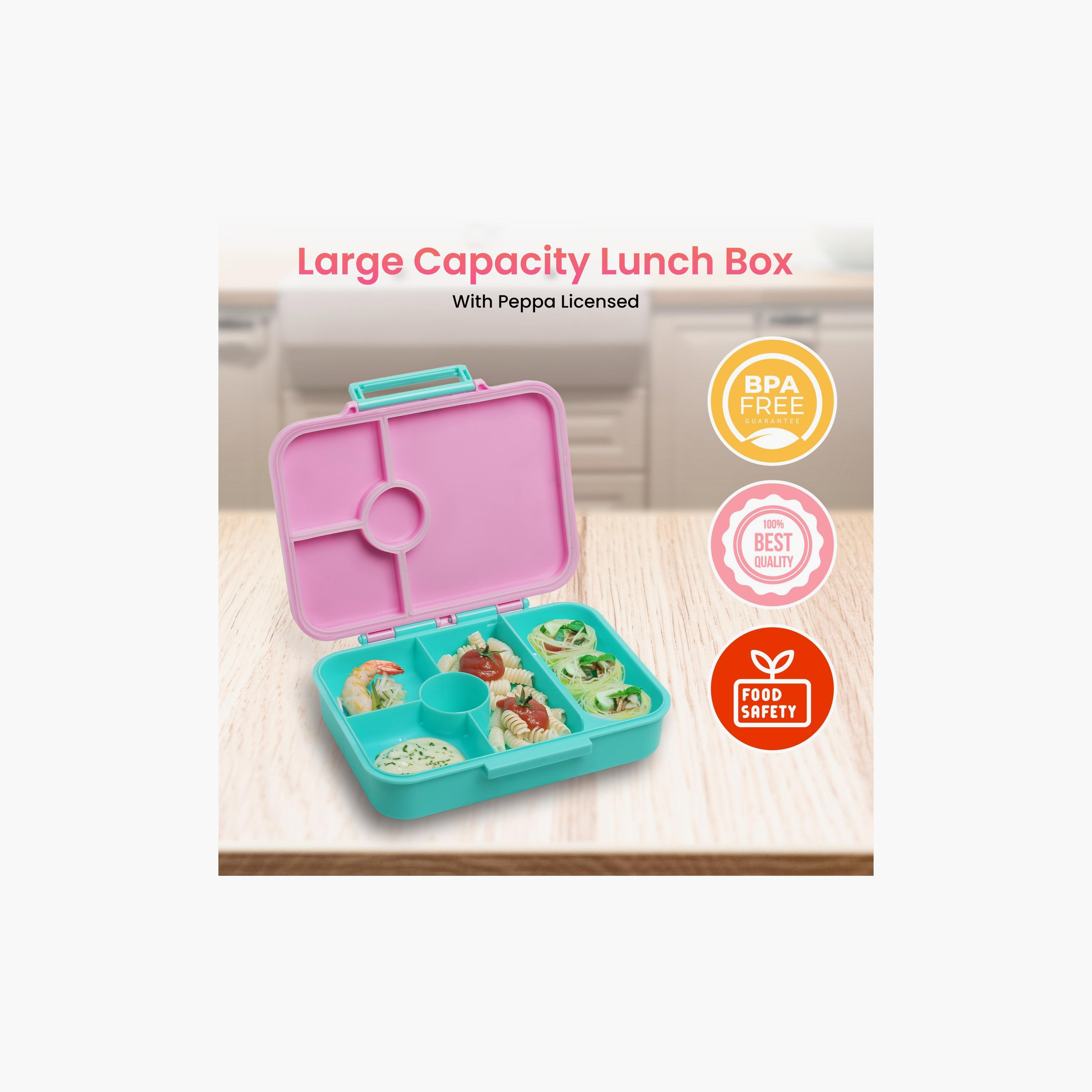 صندوق غداء معزول بطبعة بيبا بيج من بامبو بارك - 800 مل-school-lunchessentials-lunchboxes-image-2
