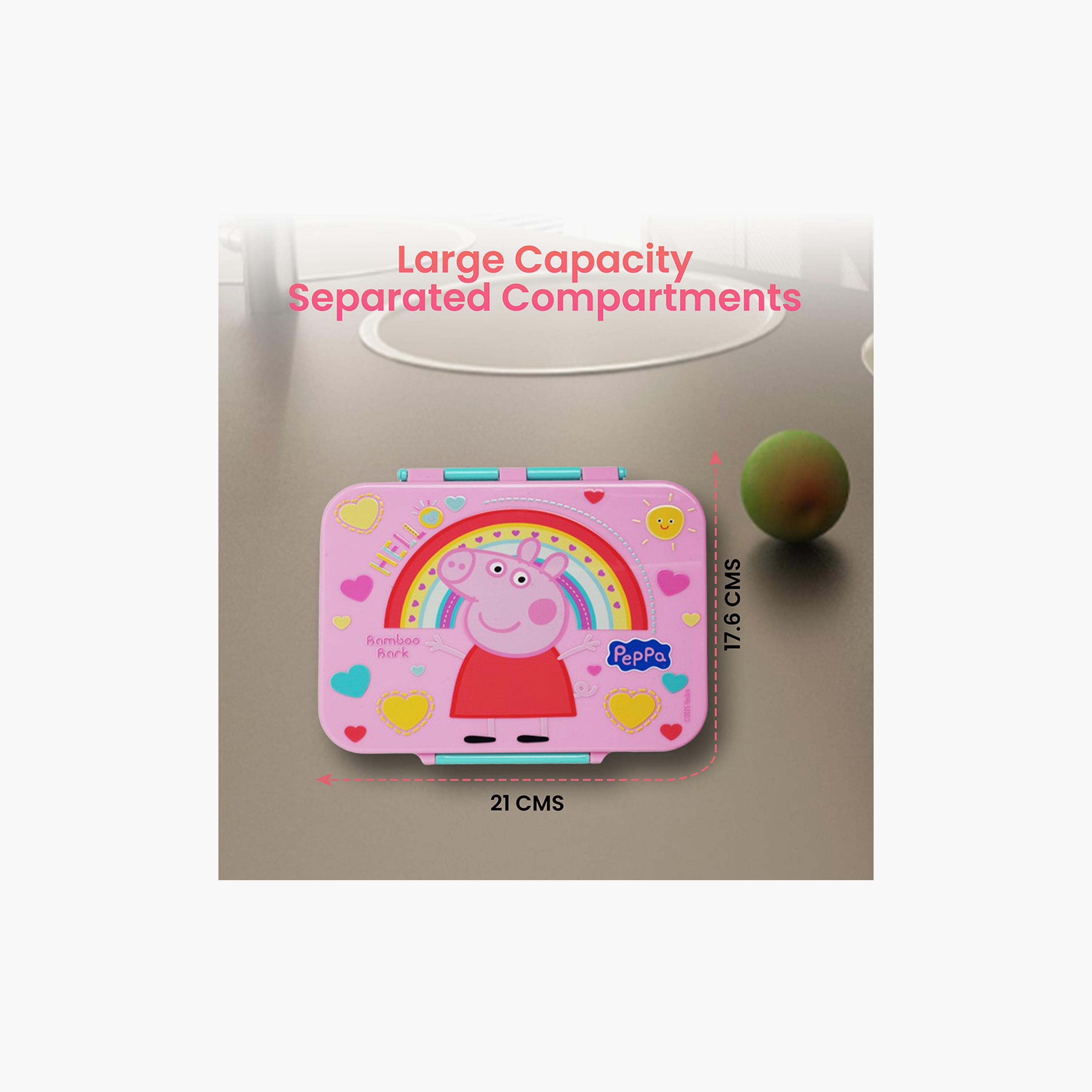 صندوق غداء معزول بطبعة بيبا بيج من بامبو بارك - 800 مل-school-lunchessentials-lunchboxes-image-3