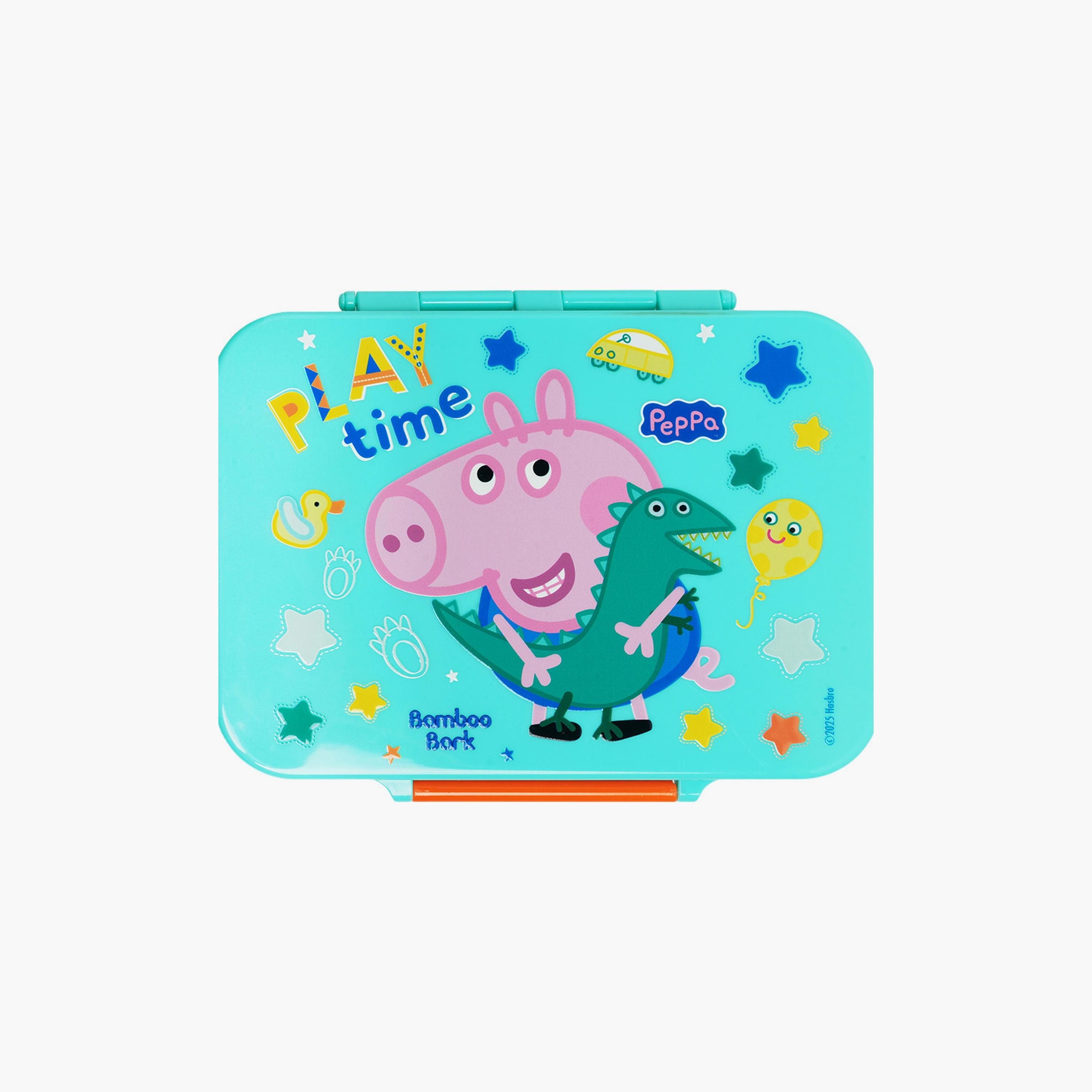 صندوق غداء معزول بطبعة جورج بيج من بامبو بارك - 800 مل-school-lunchessentials-lunchboxes-image-1