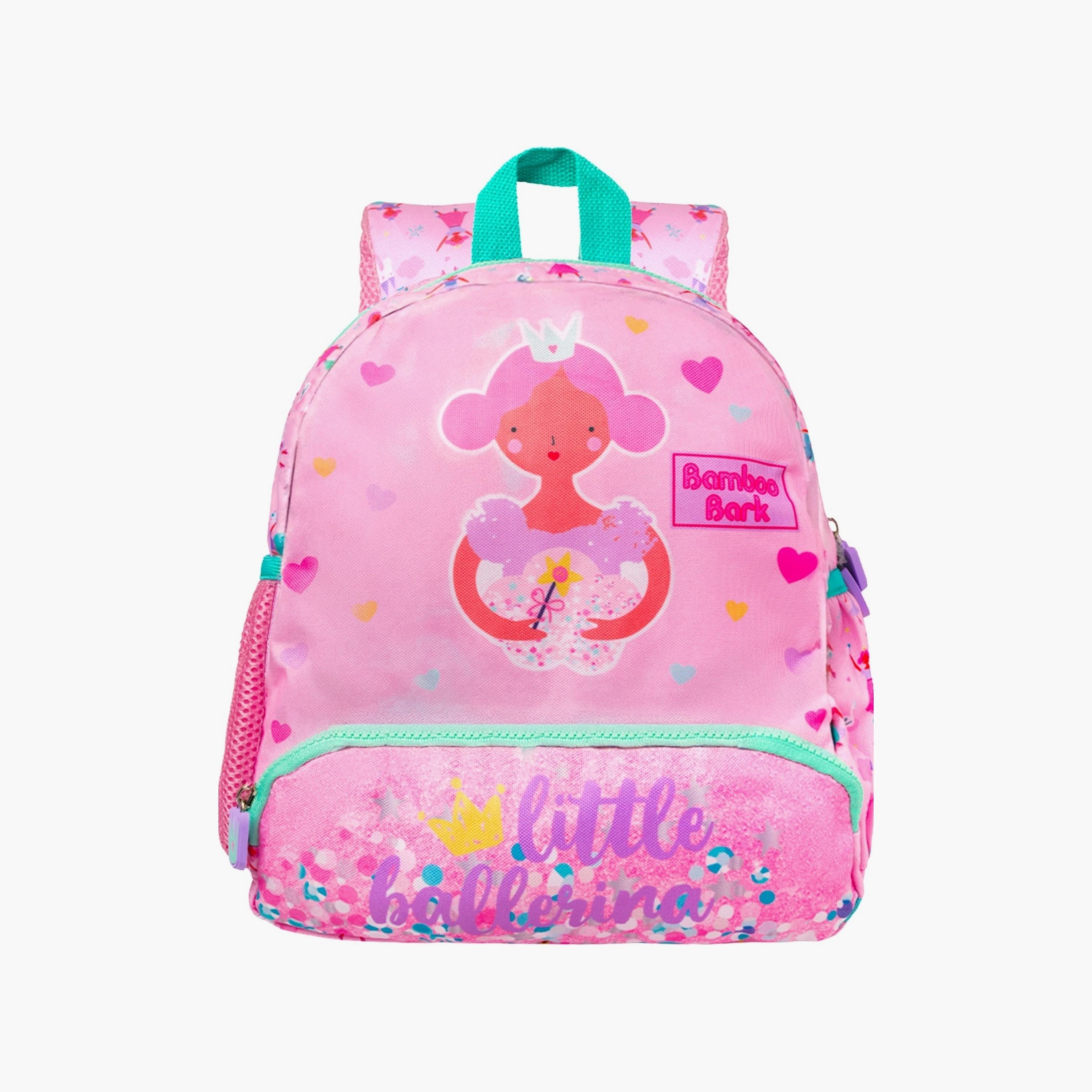 حقيبة ظهر مطبوعة بقلعة راقصة باليه صغيرة من بامبو بارك - 12.21 بوصة-school-bagsandbackpacks-backpacks-image-1