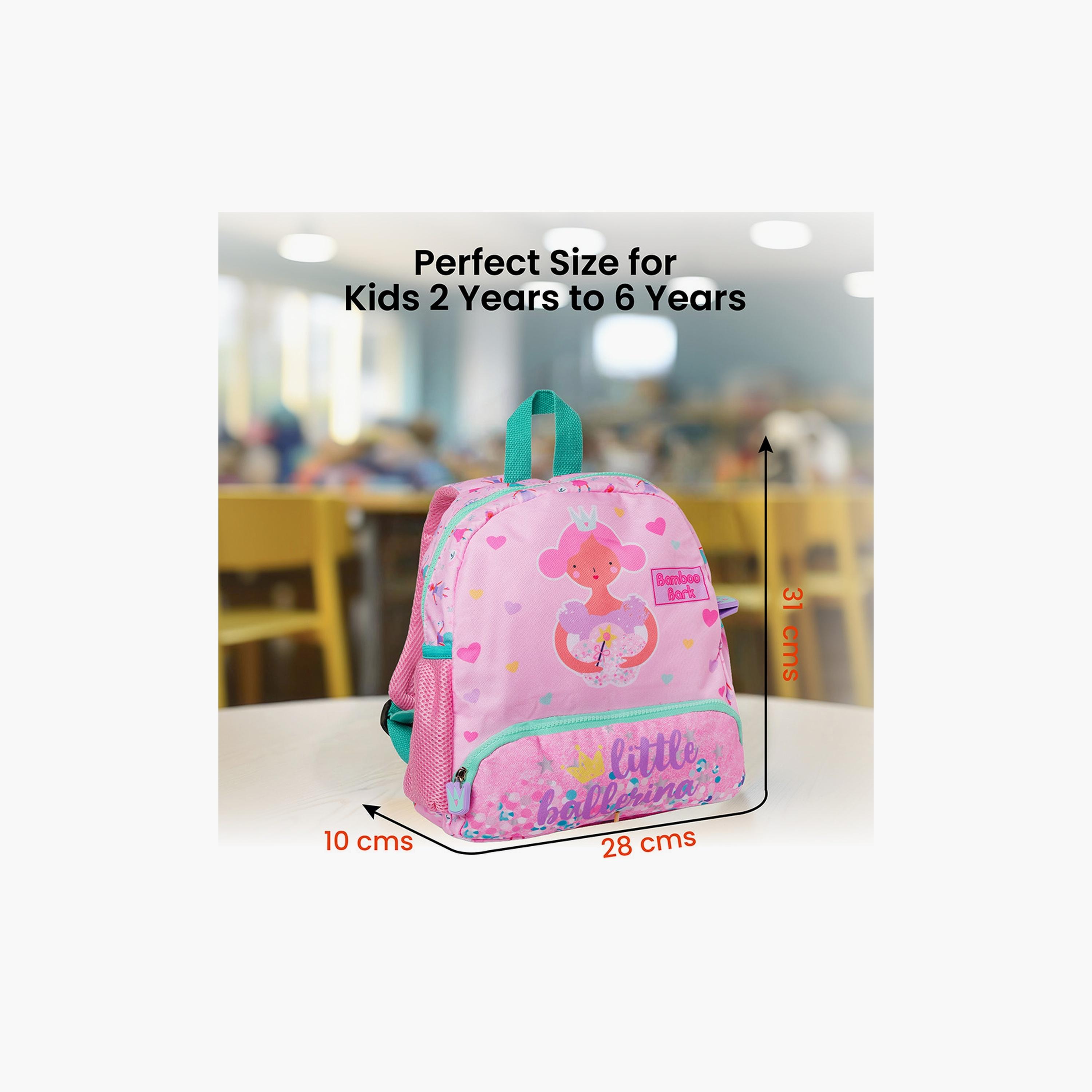 حقيبة ظهر مطبوعة بقلعة راقصة باليه صغيرة من بامبو بارك - 12.21 بوصة-school-bagsandbackpacks-backpacks-image-2