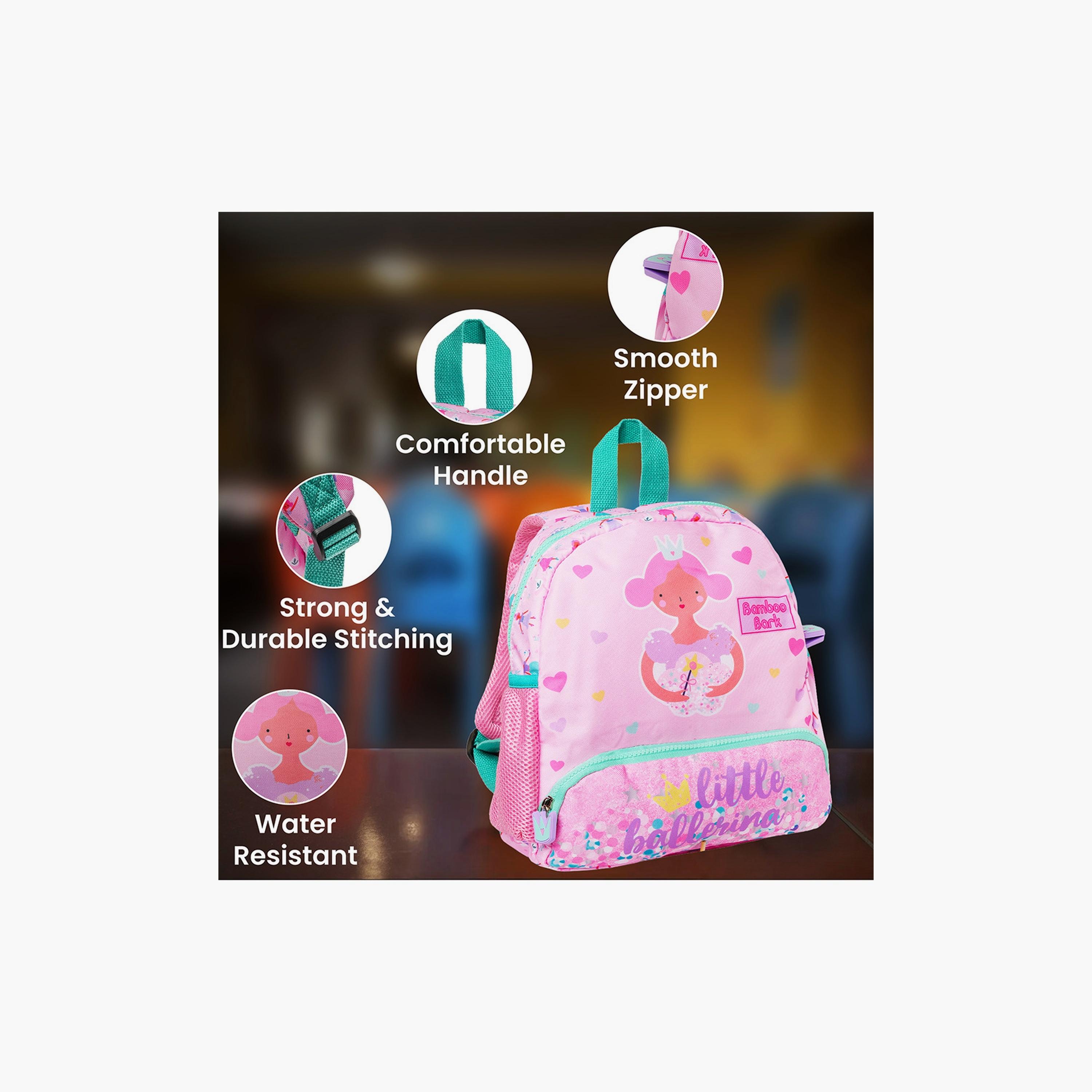 حقيبة ظهر مطبوعة بقلعة راقصة باليه صغيرة من بامبو بارك - 12.21 بوصة-school-bagsandbackpacks-backpacks-image-3