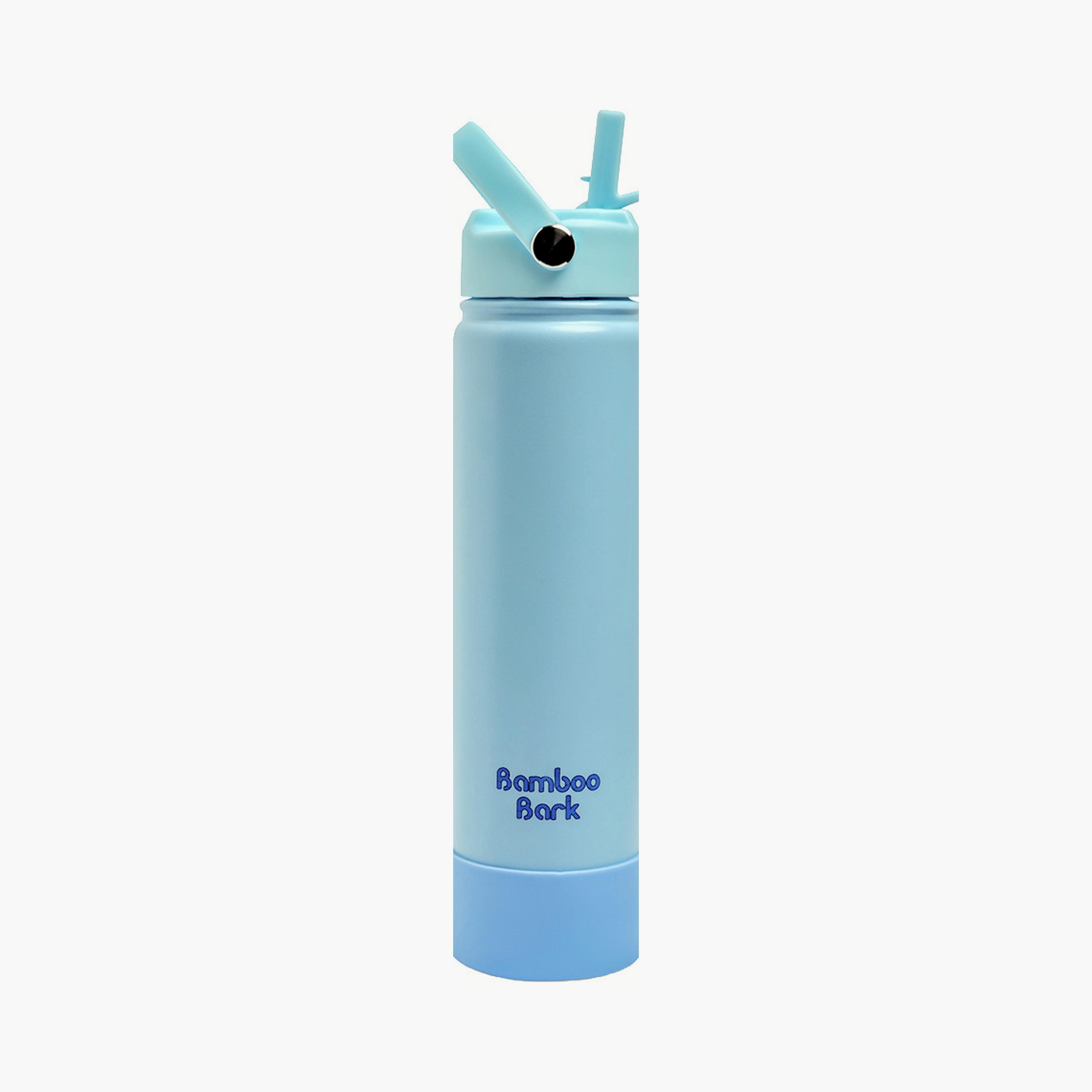 Bamboo Bark Insulated Water Bottle with Sipper Lid - 750ml-school-waterbottles-image-1
