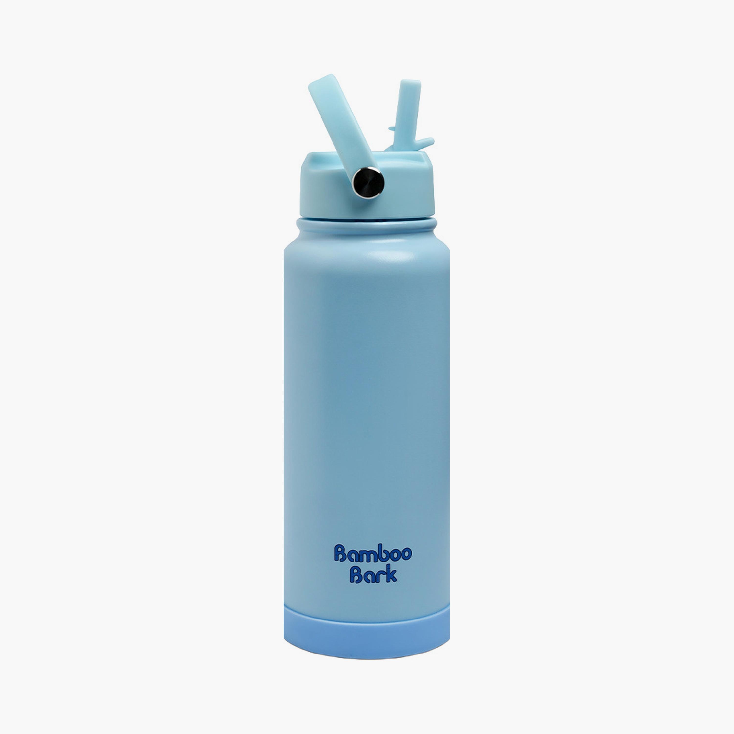 Bamboo Bark Insulated Water Bottle with Sipper Lid - 1000ml-school-waterbottles-image-21