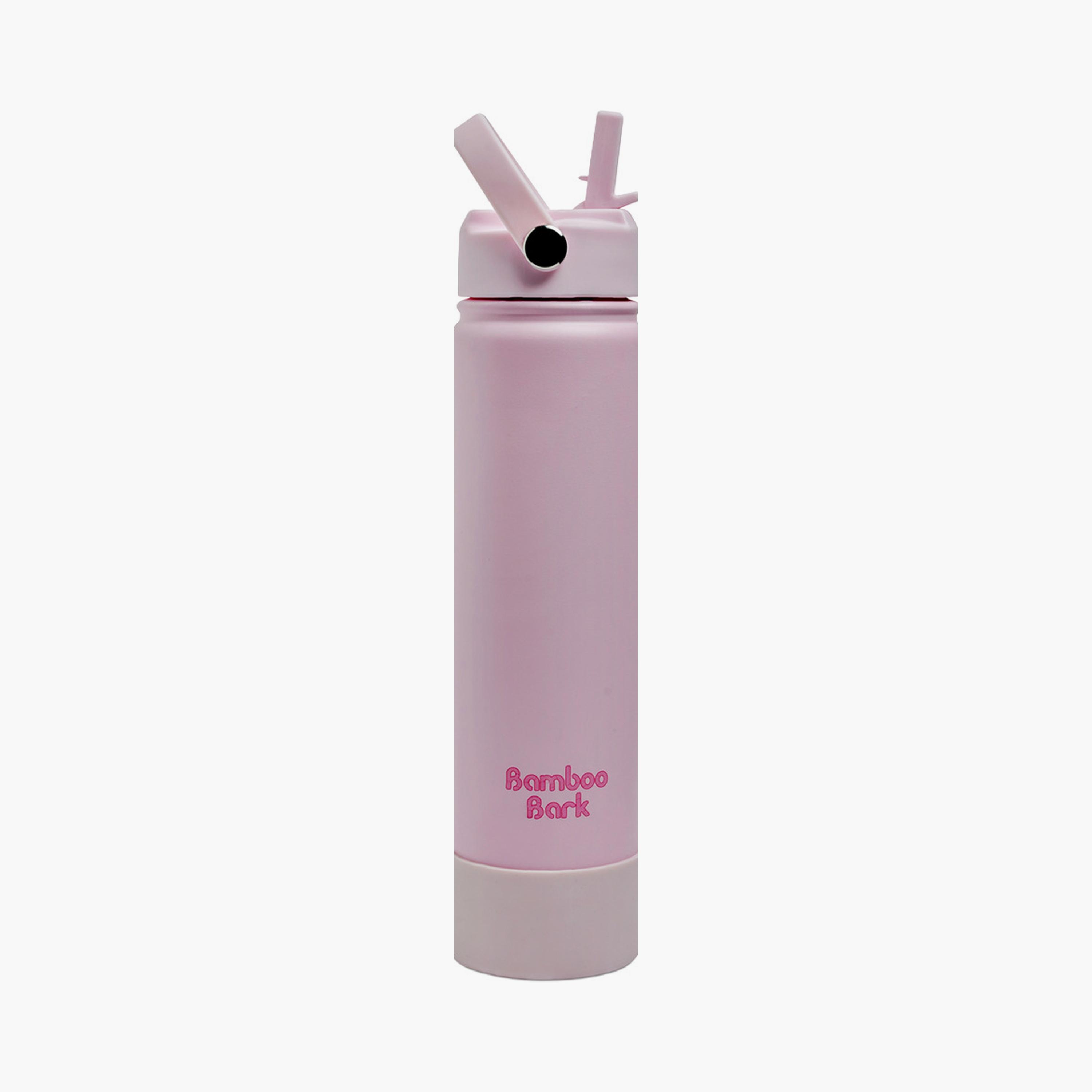 Bamboo Bark Insulated Water Bottle with Sipper Lid - 750ml-school-waterbottles-image-1