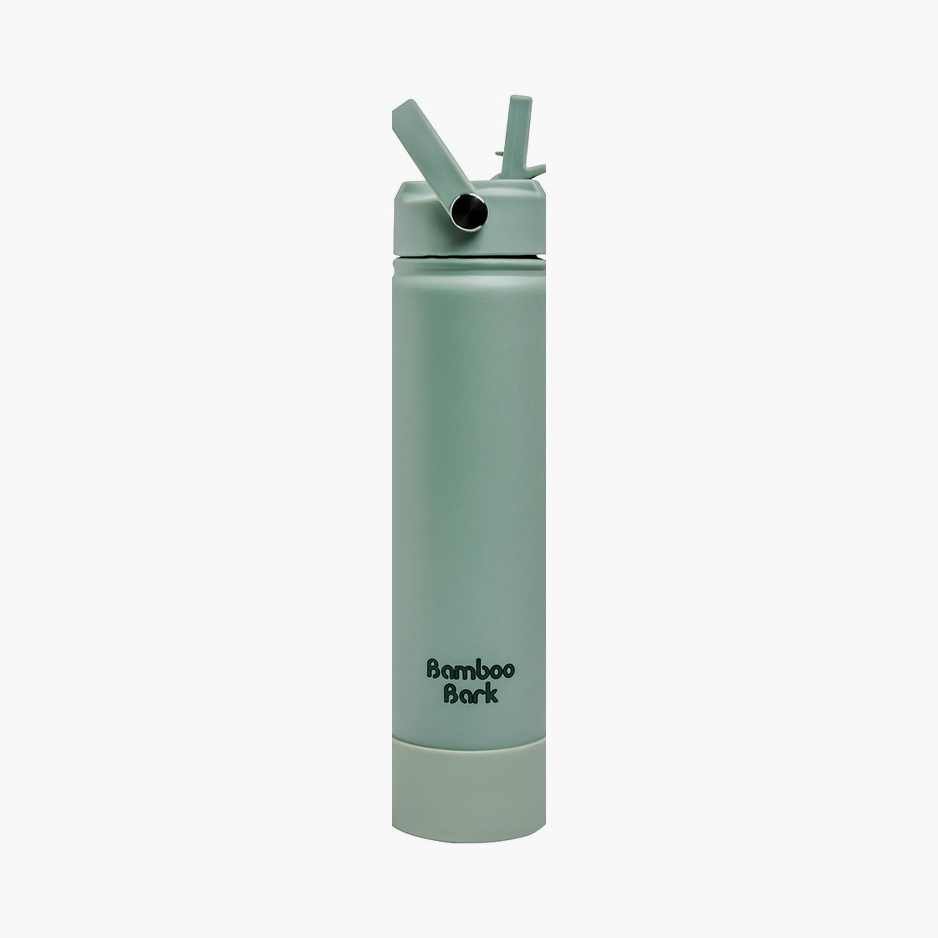 Bamboo Bark Insulated Water Bottle with Sipper Lid - 750ml-school-waterbottles-image-1