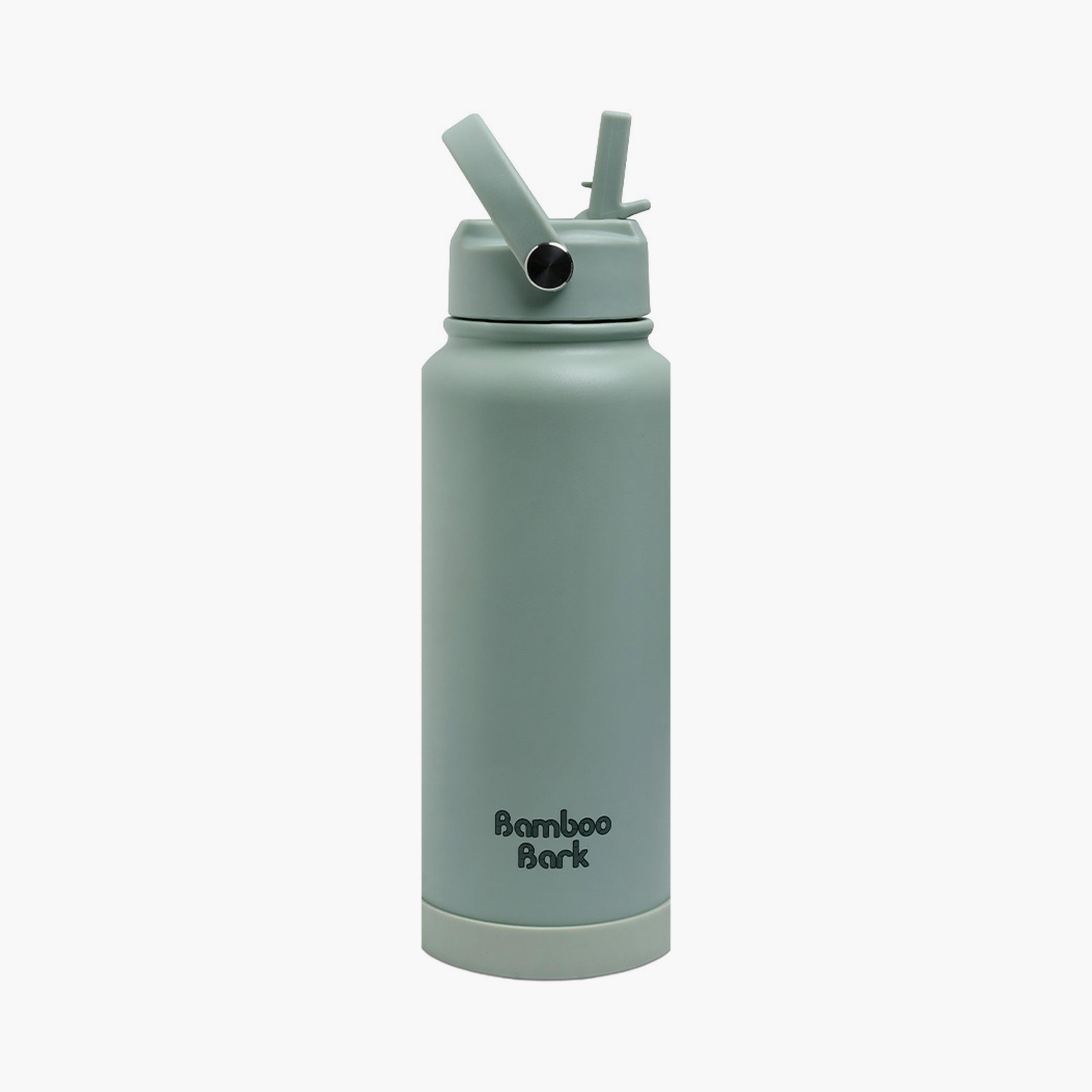 Bamboo Bark Insulated Water Bottle with Sipper Lid - 1000ml-school-waterbottles-image-11