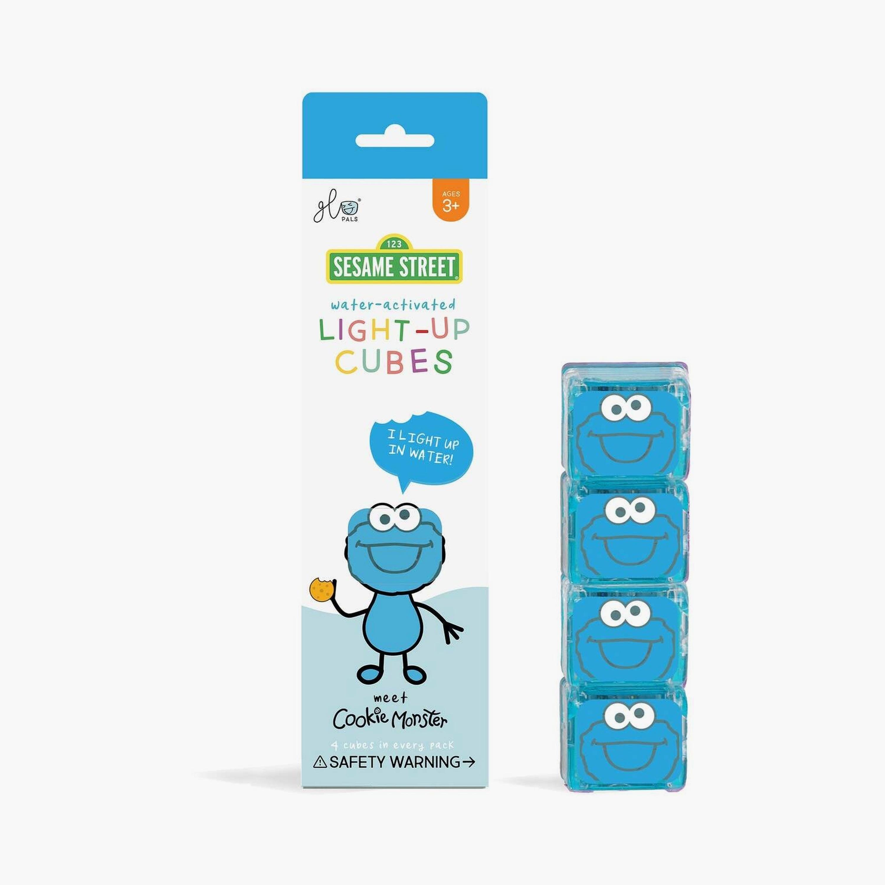 مكعبات مضيئة للاستحمام سيسمي ستريت 4 قطع من جلو بالز-toys-babyandtoddlertoys-bathtoys-image-1