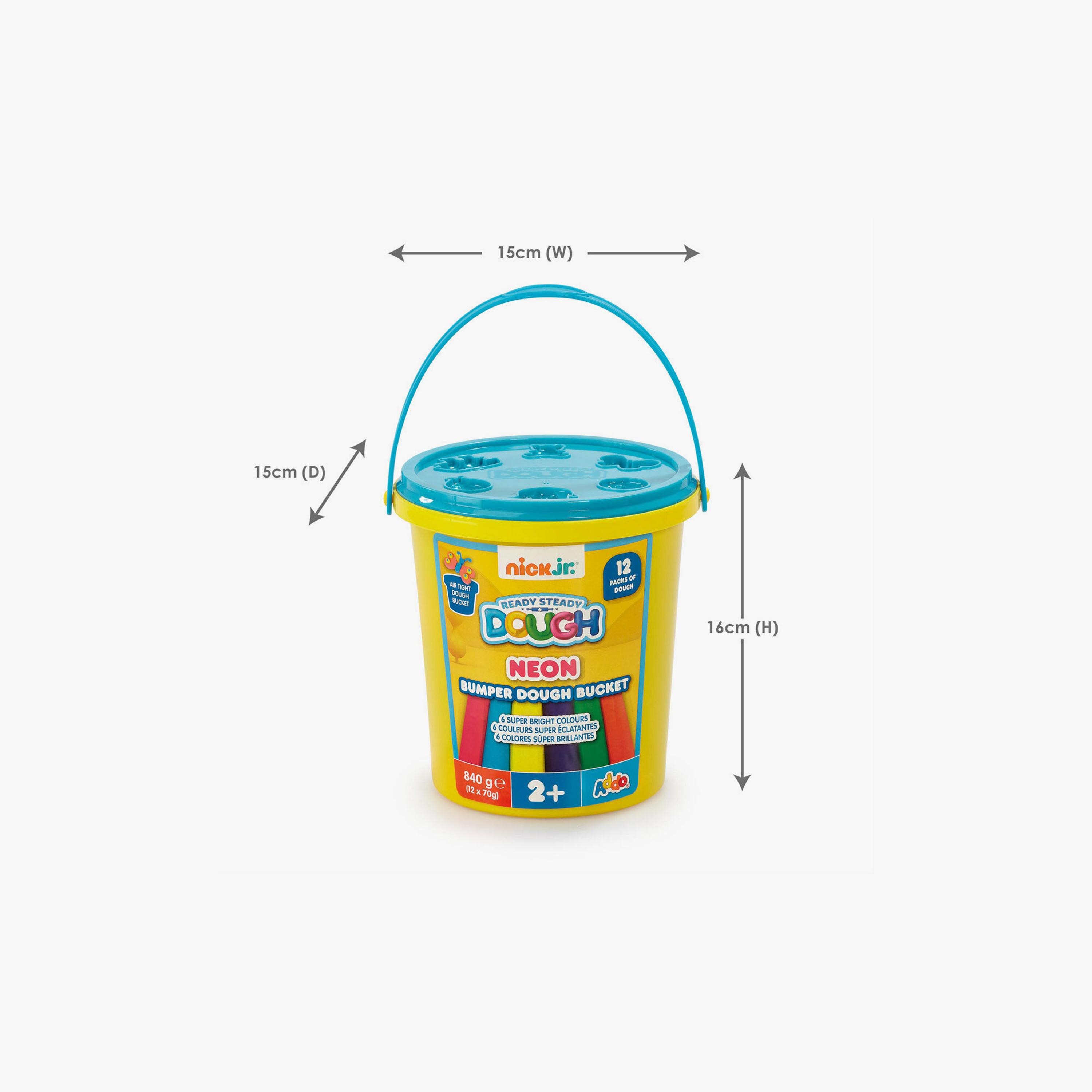دلو صلصال النيون الضخم - 840 جرام من أدو نيك جونيور-toys-educational-doughtoys-image-3