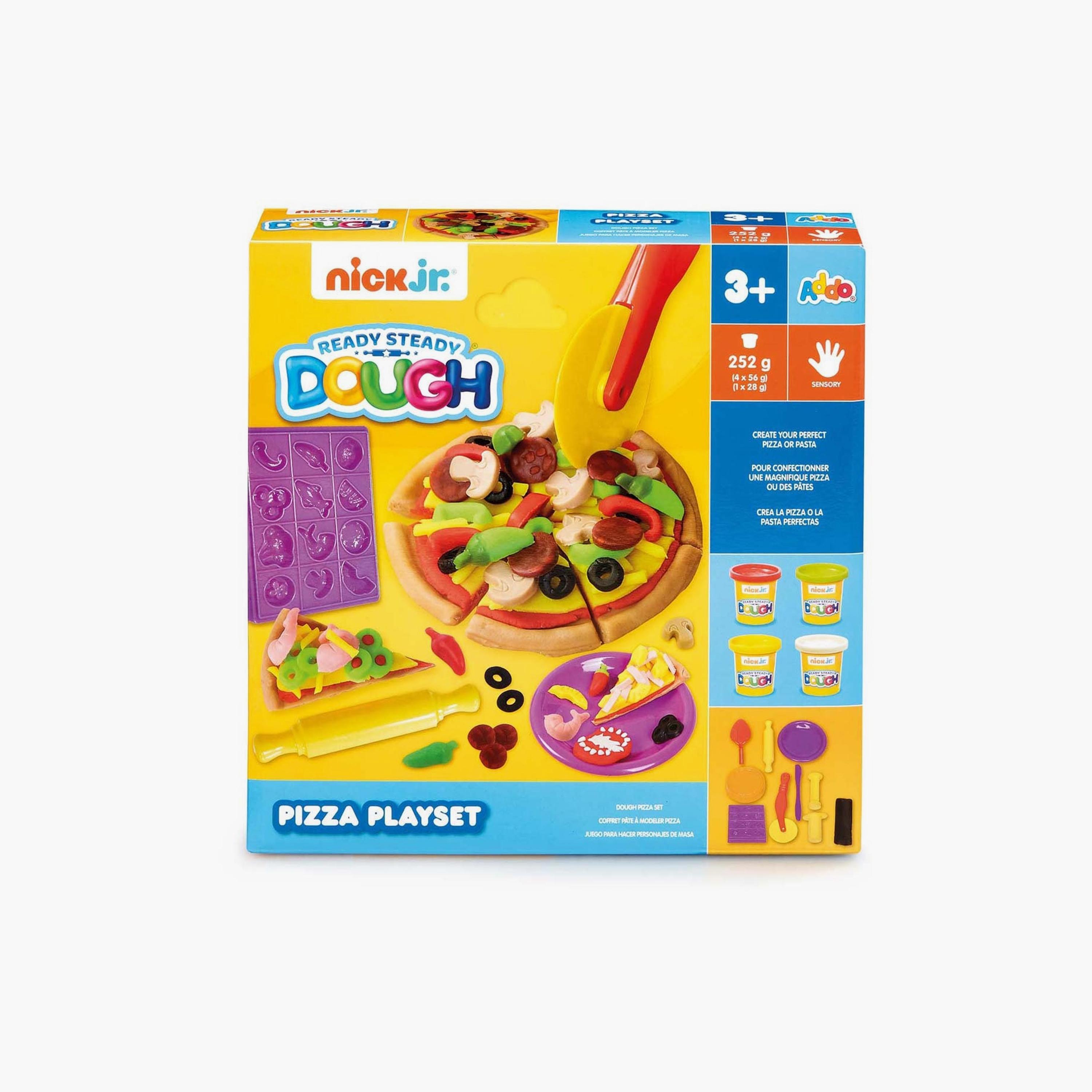 مجموعة لعب صلصال البيتزا - 252 جرام من أدو نيك جونيور-toys-educational-doughtoys-image-3