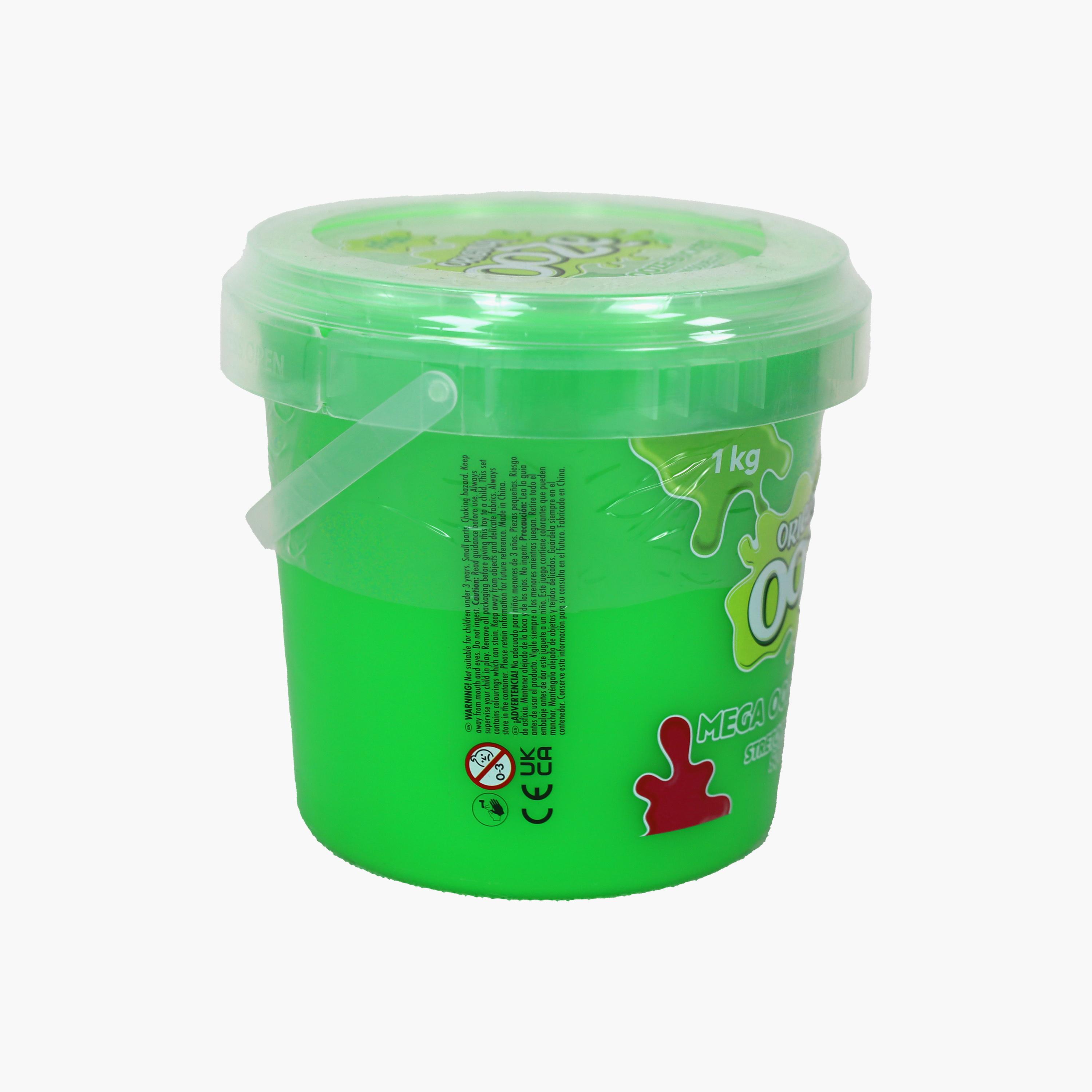 دلو السلايم الضخم - أخضر - 1 كجم من أدو أوز-toys-educational-doughtoys-image-2