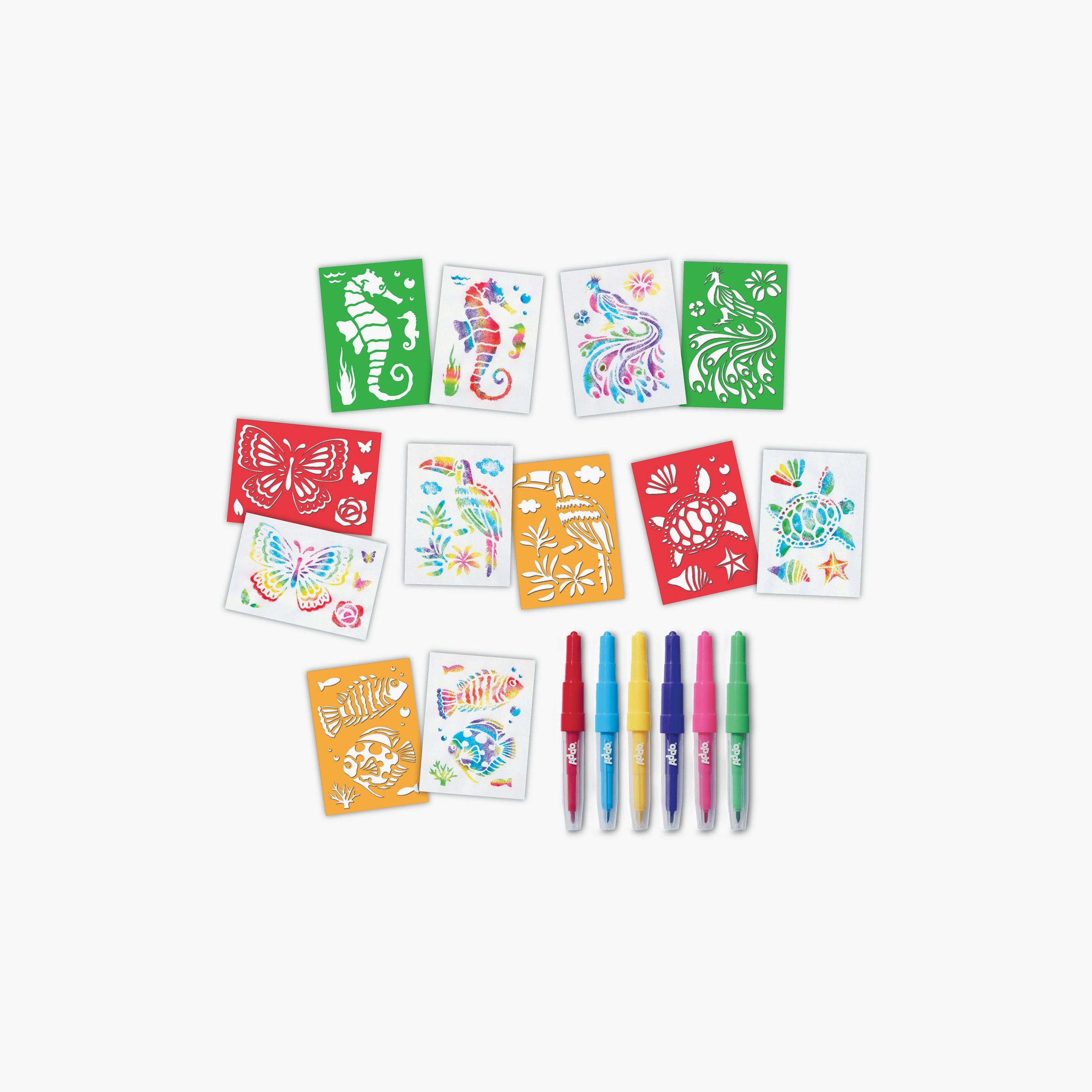 مجموعة أقلام الرش الهوائي من أدو أوتي-school-artsandcrafts-image-1