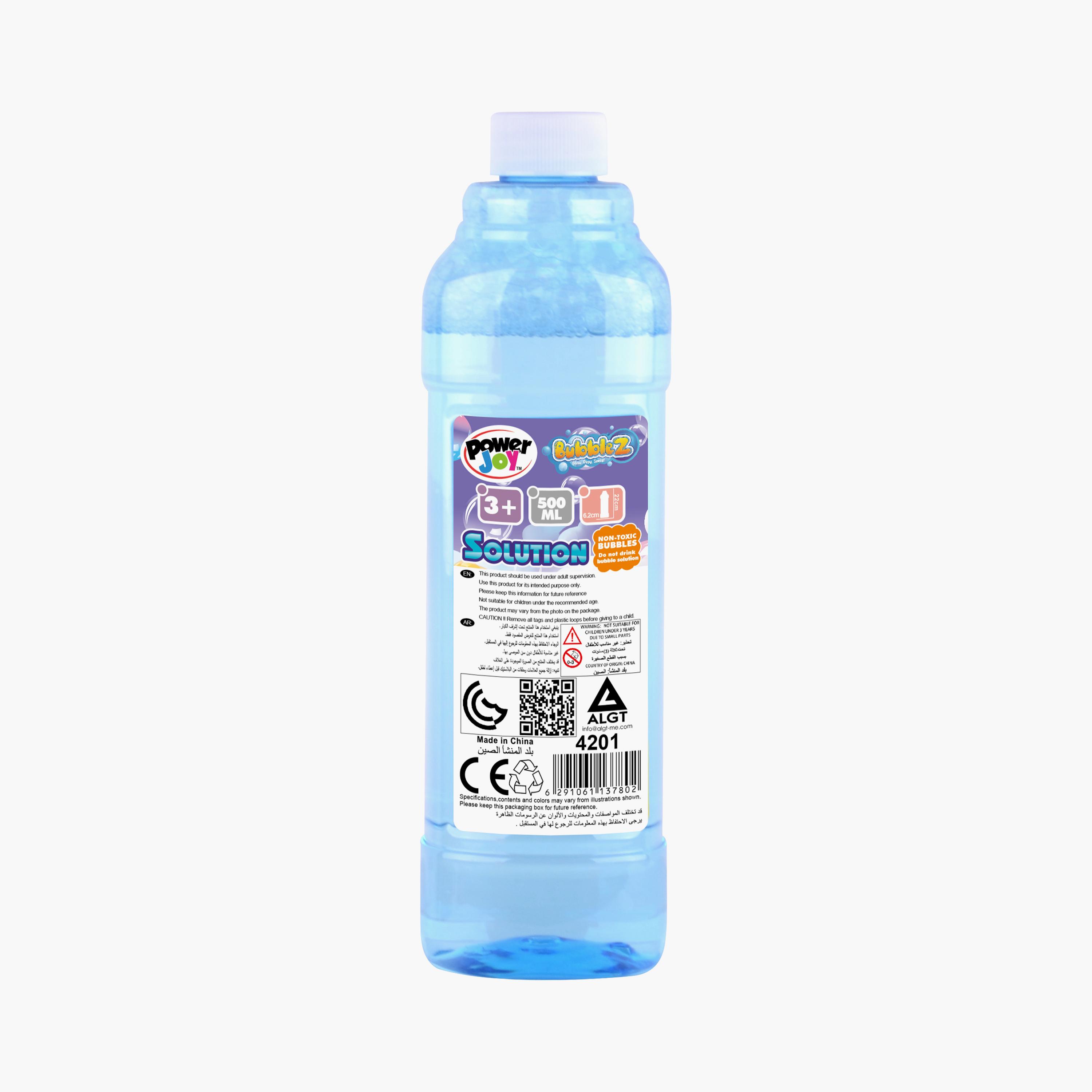 Power Joy Bubble Solution Bottle - 500 ml-toys-outdoor-poolandbeach-waterandbubbleguns-image-1