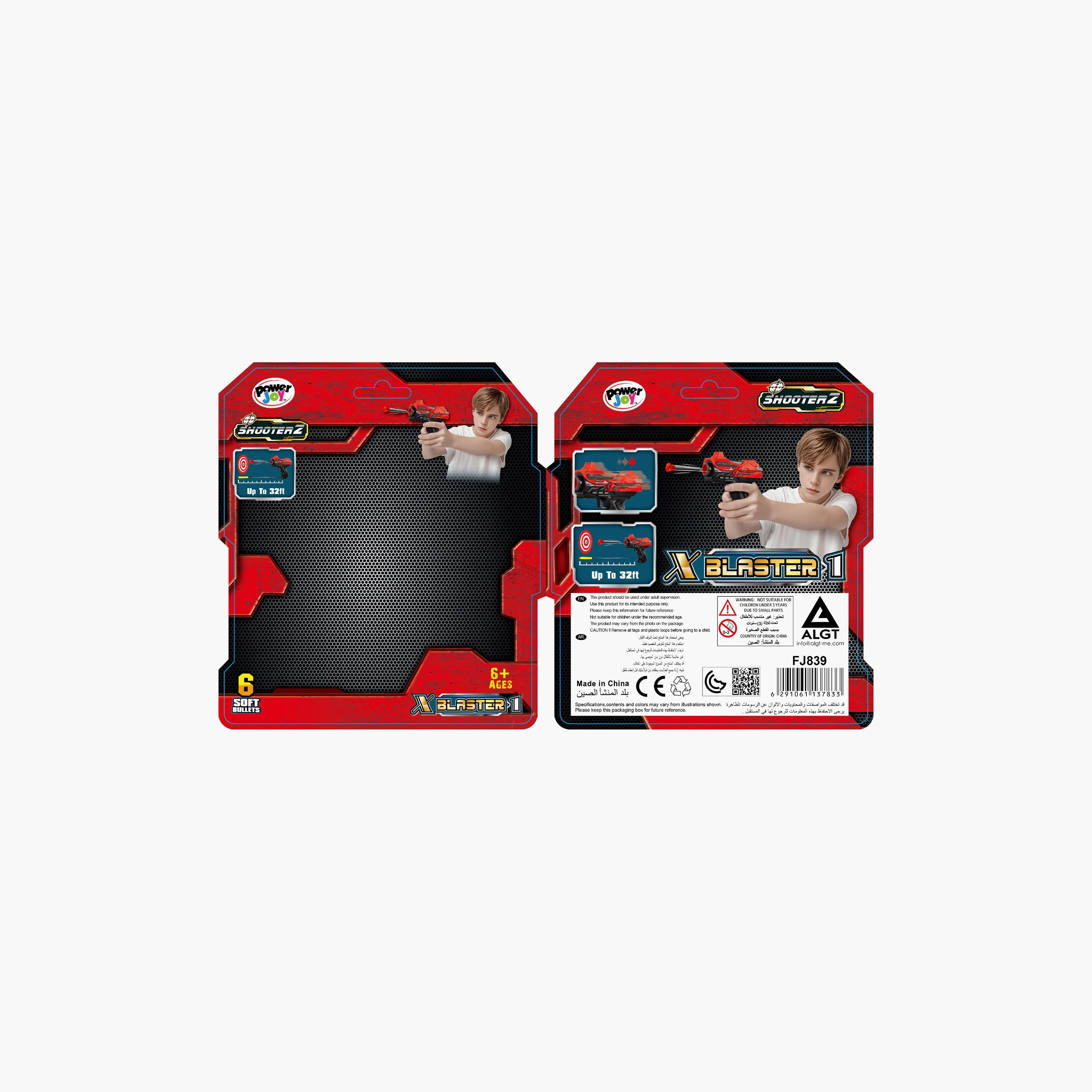 Power Joy Shooterz X Blaster 1 with 6 Foam Bullets-toys-outdoor-gunsandfoamblasters-image-4