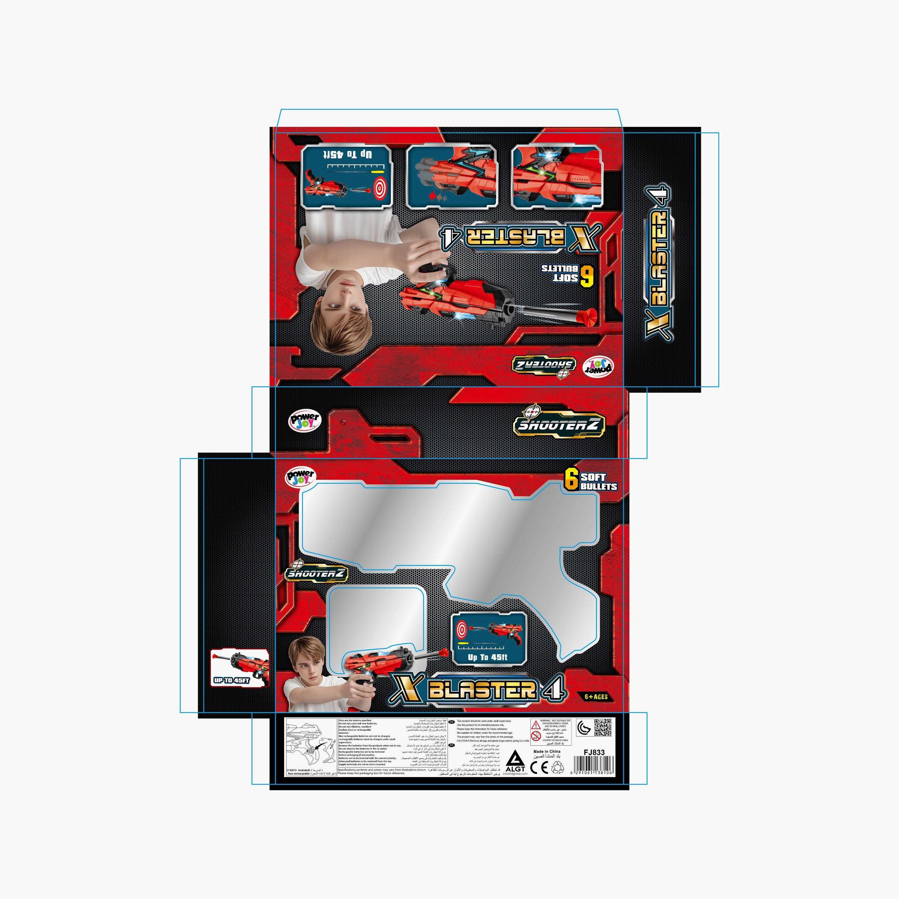 Power Joy Shooterz X Blaster 4 with 6 Foam Bullets-toys-outdoor-gunsandfoamblasters-image-4
