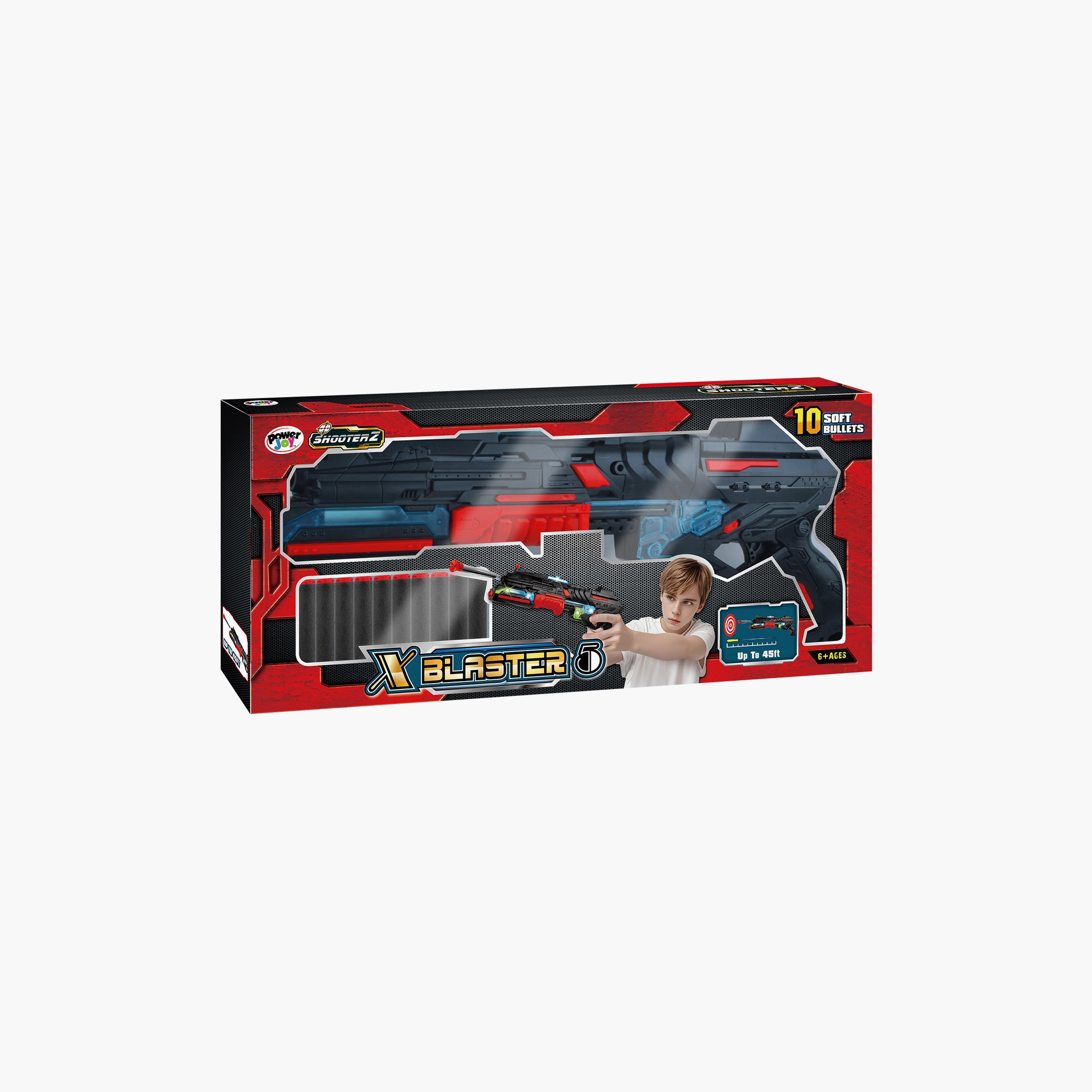 مسدس شوتيرز X بلاستر 5 مع 10 طلقات إسفنجية من باور جوي-toys-outdoor-gunsandfoamblasters-image-2