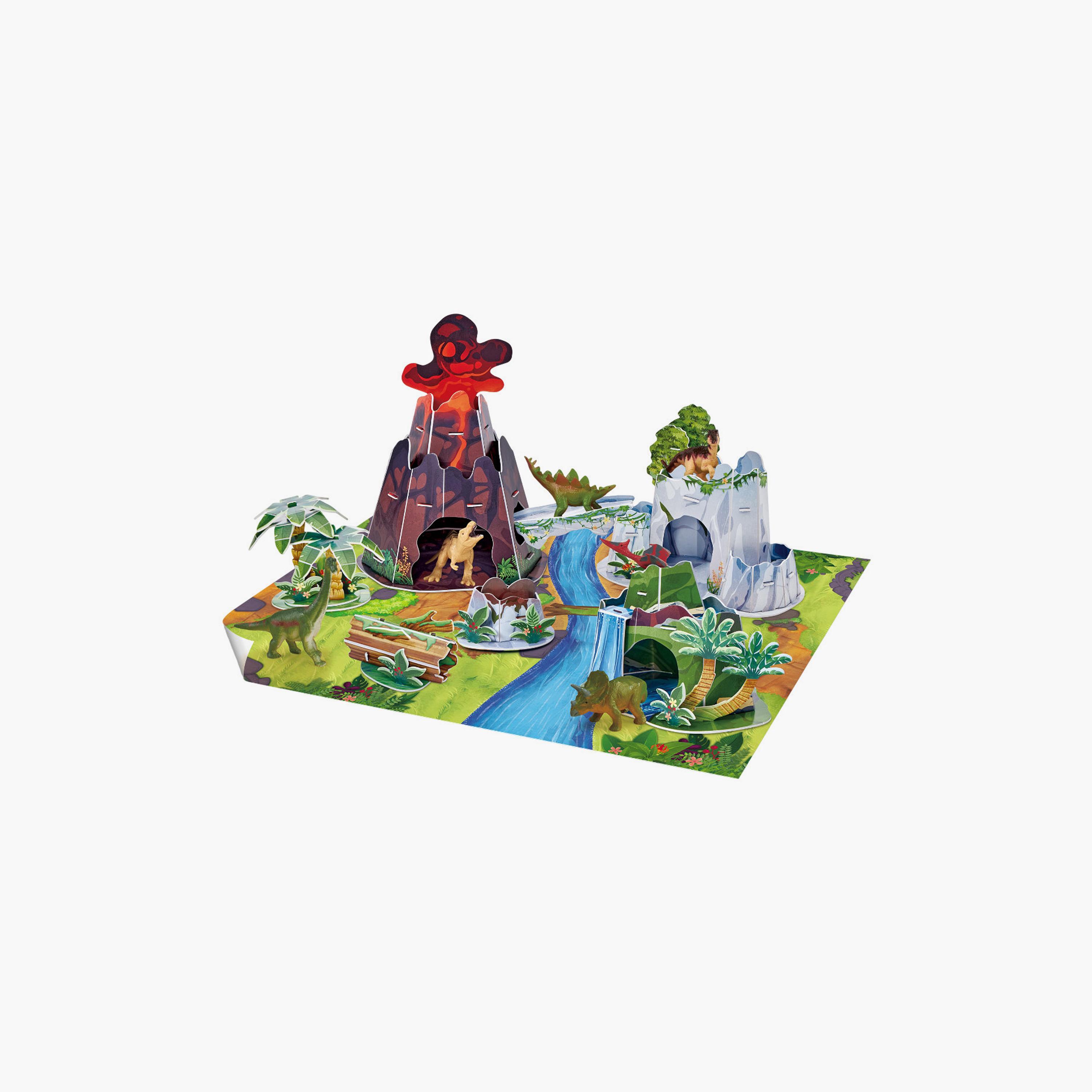 National Geographic 54-Piece 3D Puzzle Dino Mountain Playset-toys-indoortoys-puzzles-image-1