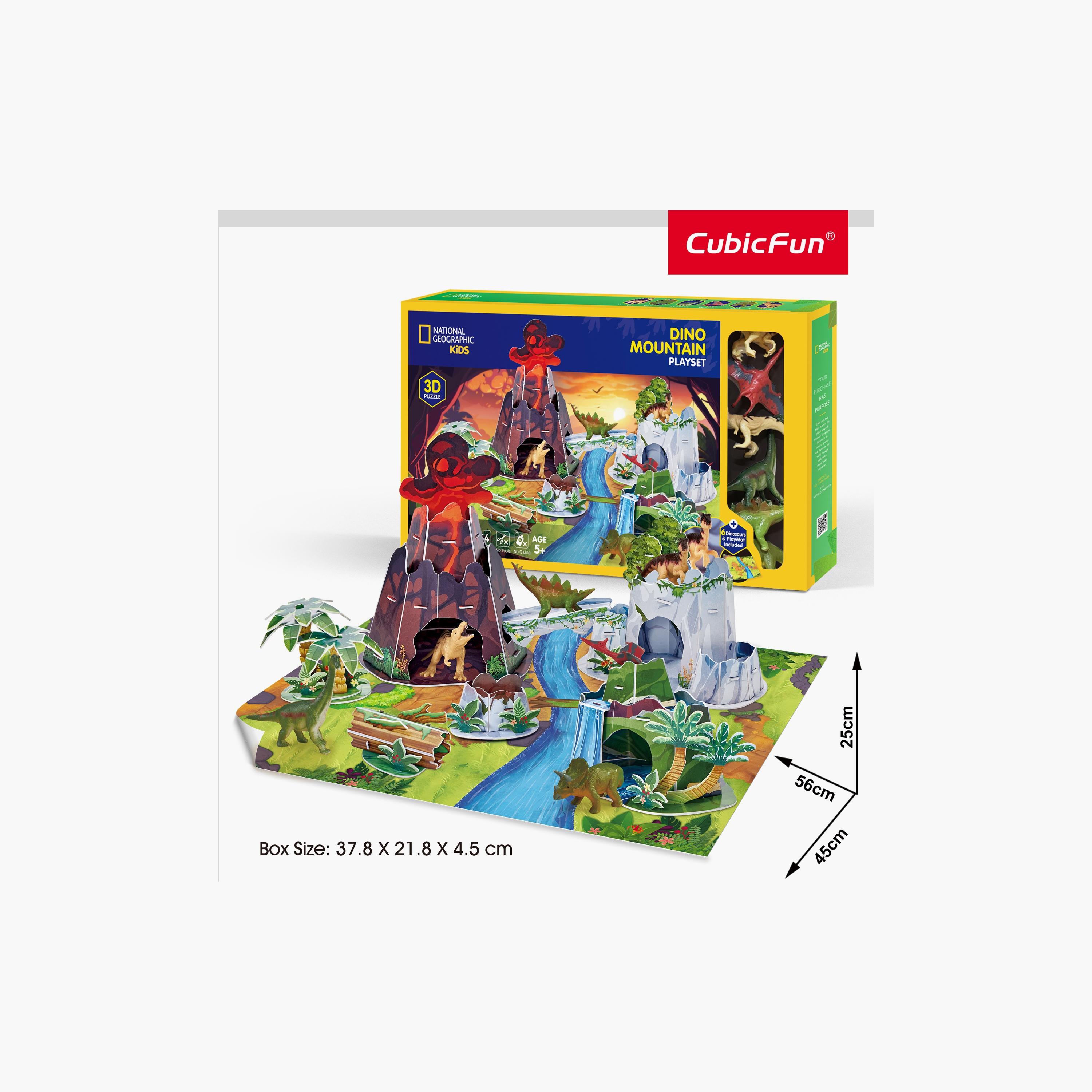 National Geographic 54-Piece 3D Puzzle Dino Mountain Playset-toys-indoortoys-puzzles-image-6