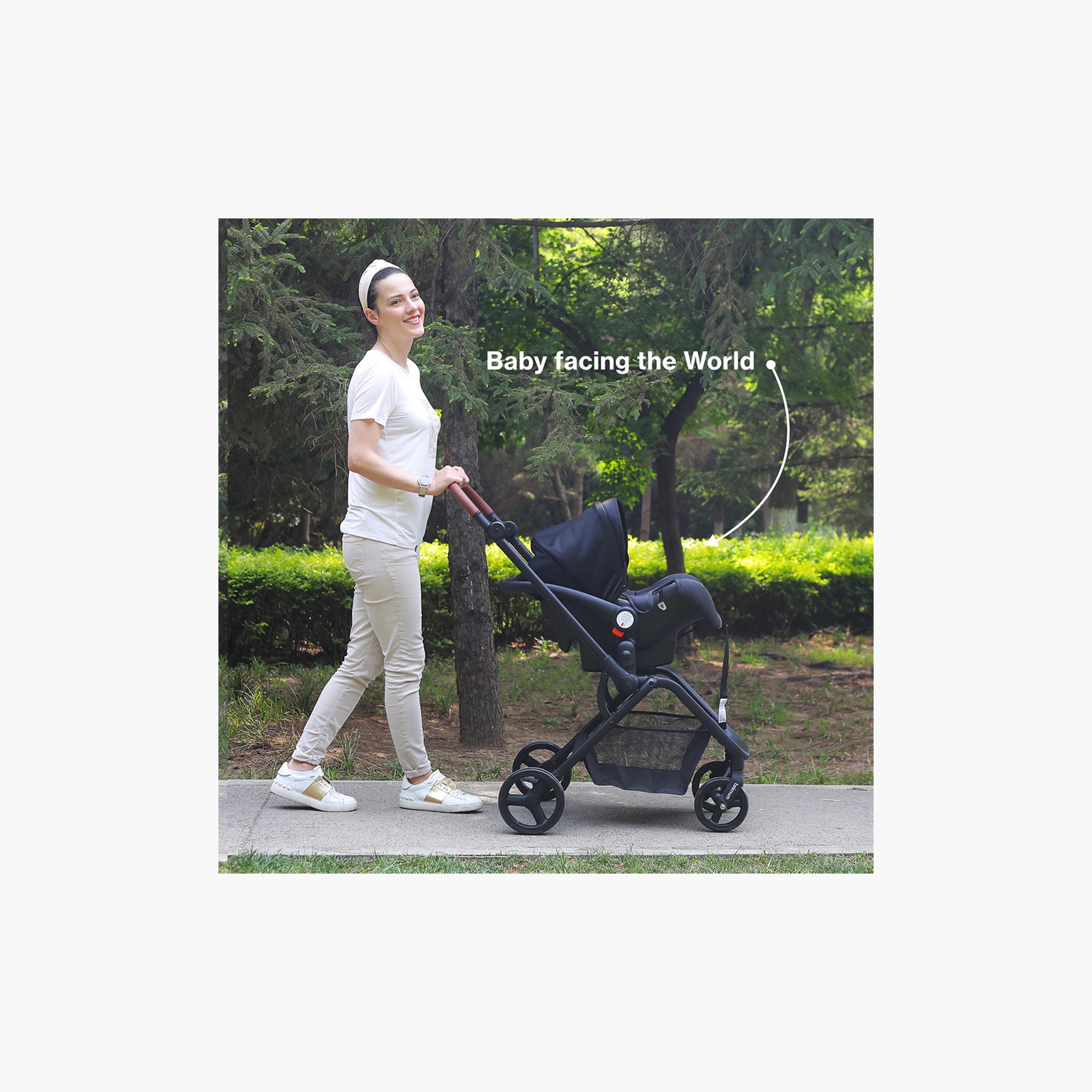 Teknum Reversible Travel Stroller with Car Seat - Olive Green-baby-gear-strollersandprams-travelsystems-image-15