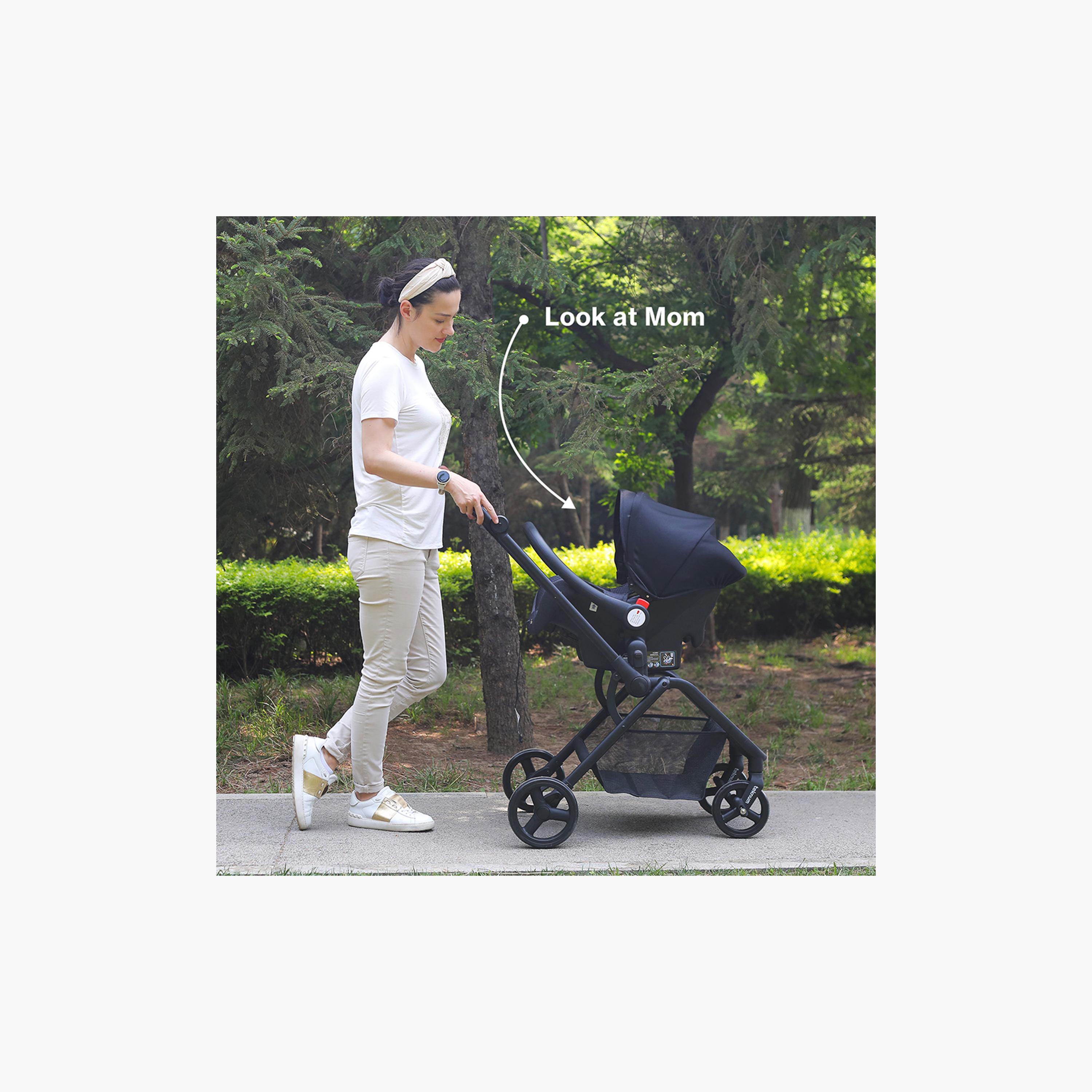 Teknum Reversible Travel Stroller with Car Seat - Olive Green-baby-gear-strollersandprams-travelsystems-image-16