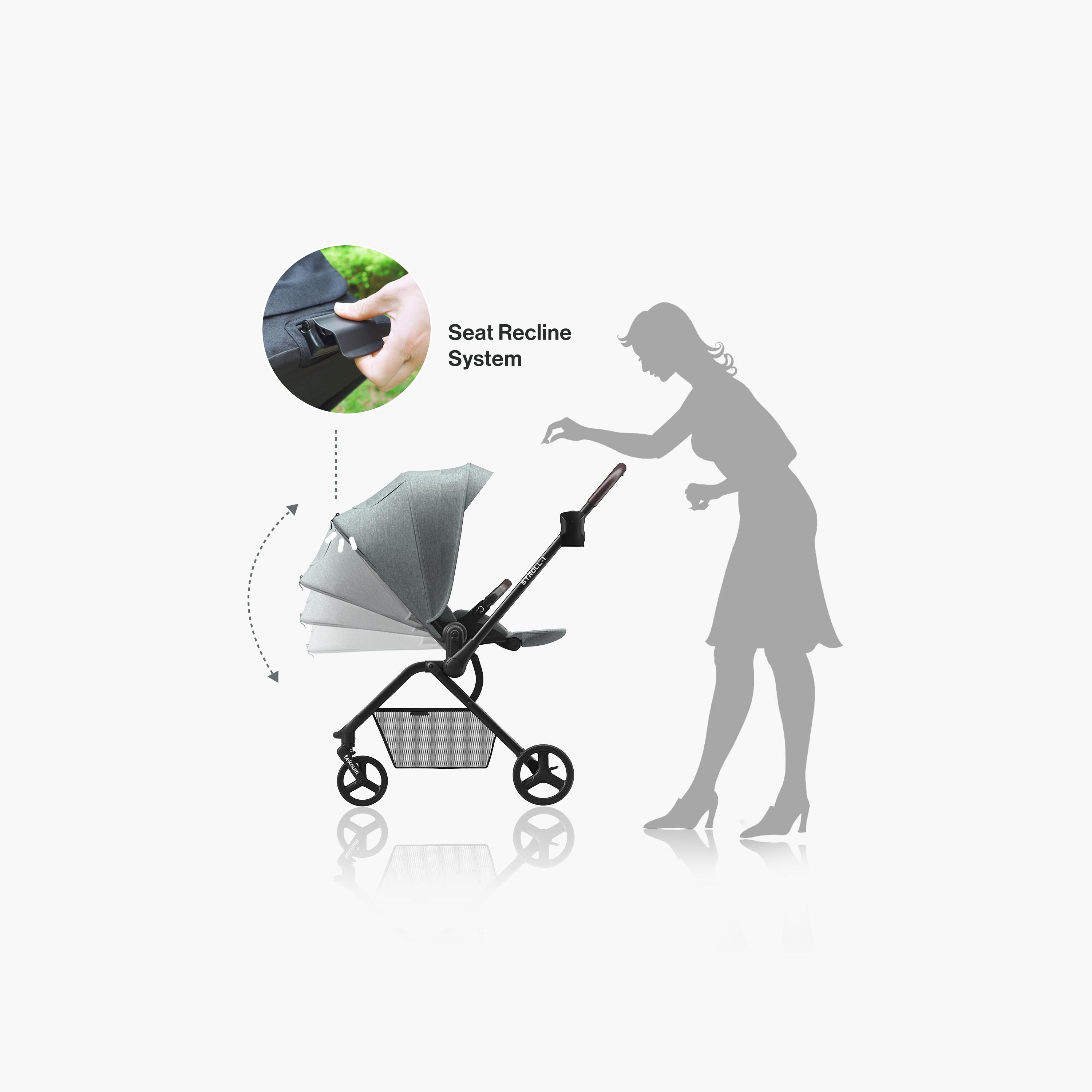 Teknum Reversible Travel Stroller - Olive Green-baby-gear-strollersandprams-travelsystems-image-12