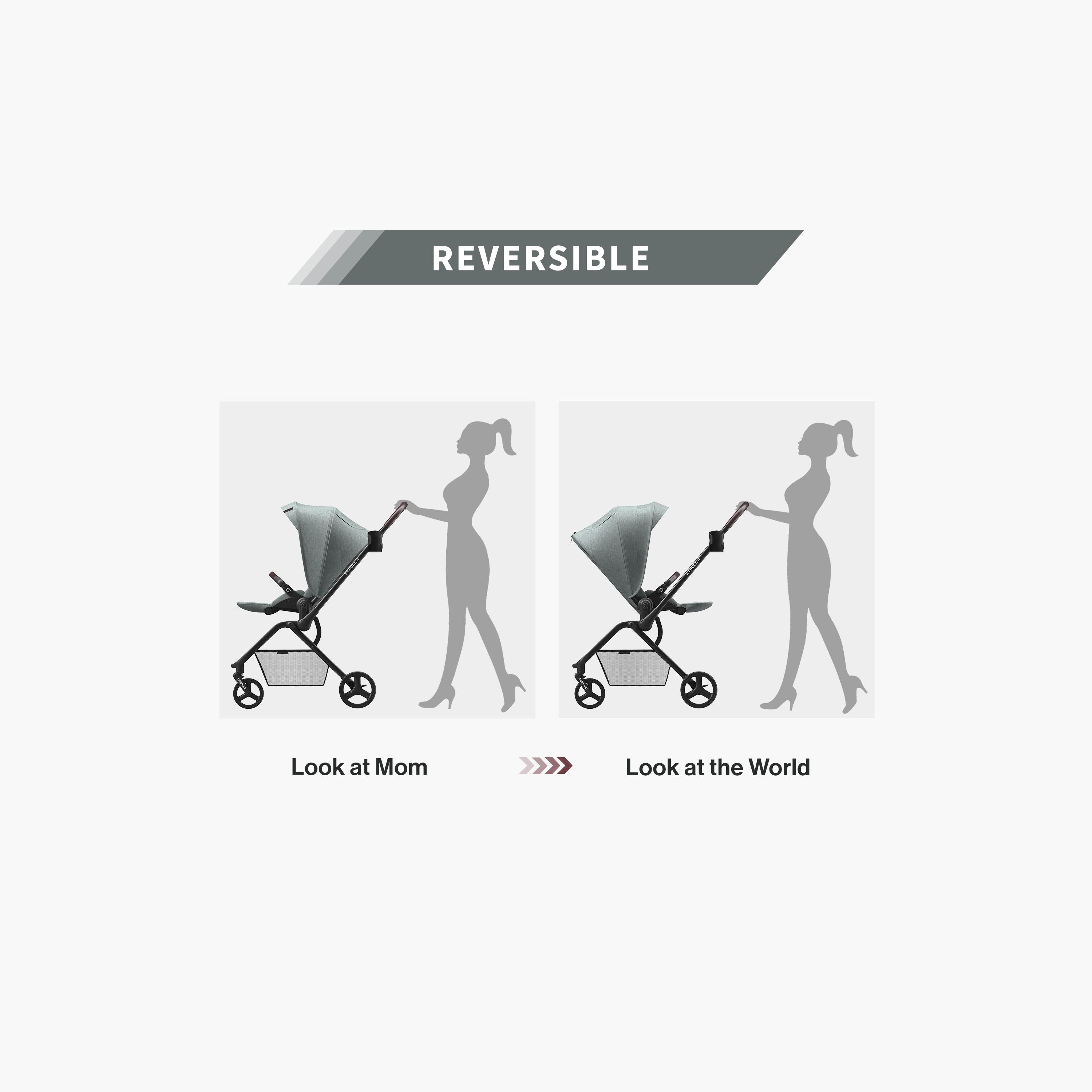 Teknum Reversible Travel Stroller - Olive Green-baby-gear-strollersandprams-travelsystems-image-17