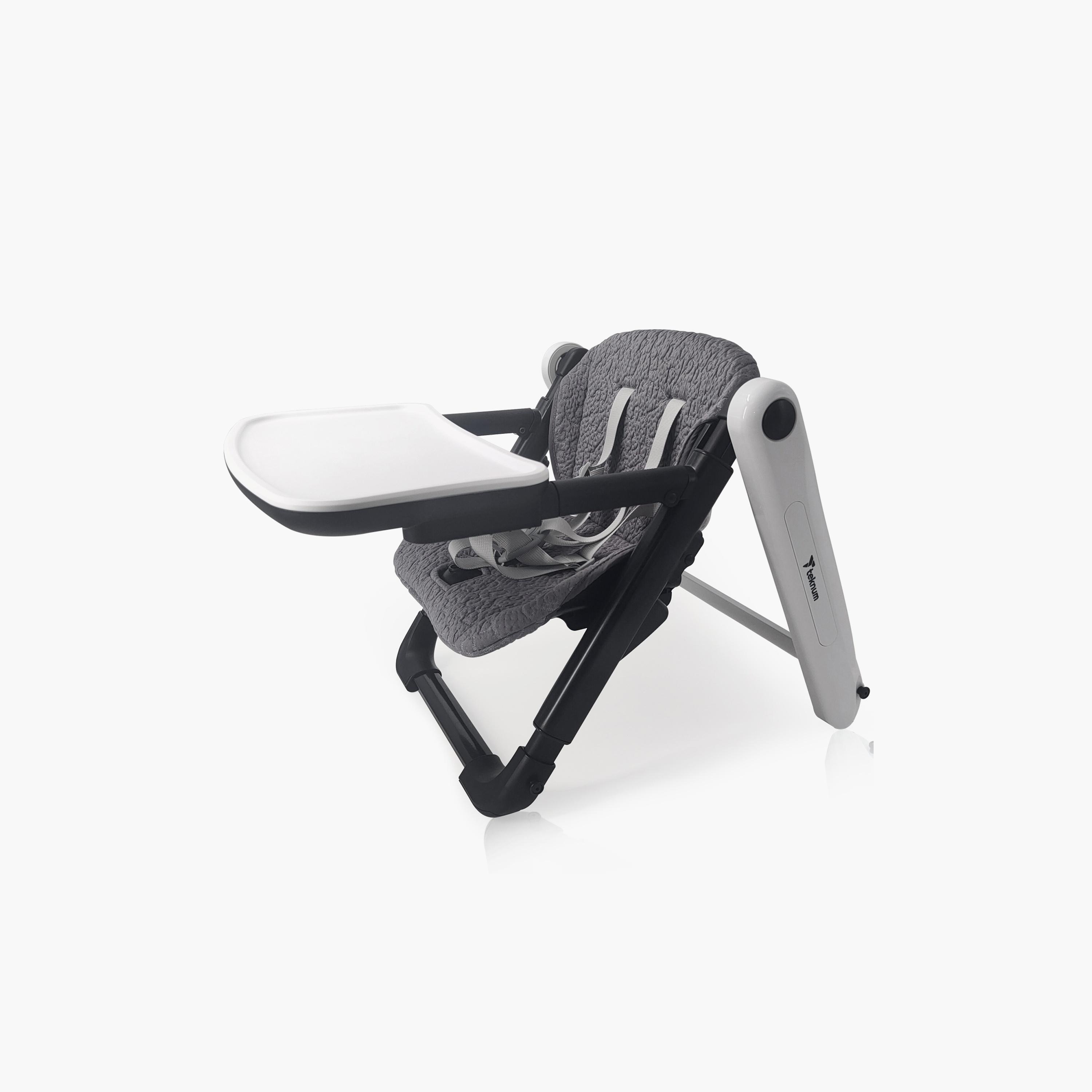 Teknum 3-in-1 Foldable Dining Booster Chair - Grey-baby-feeding-highchairsandboosters-image-1