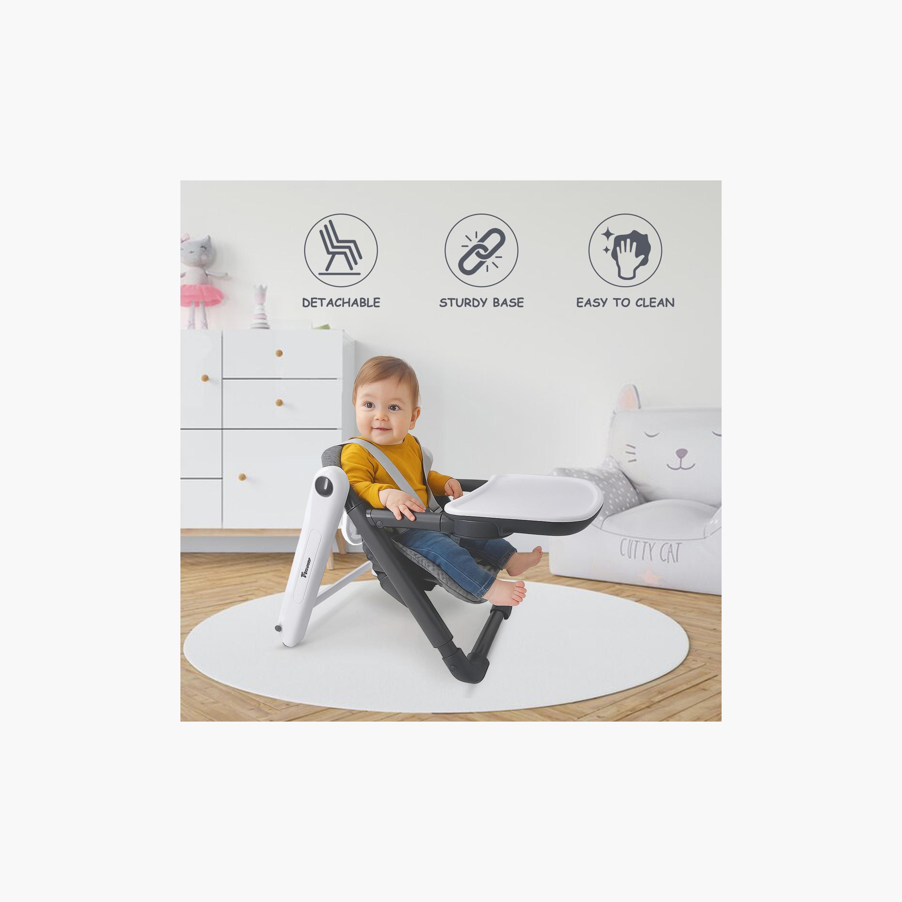 Teknum 3-in-1 Foldable Dining Booster Chair - Grey-baby-feeding-highchairsandboosters-image-12