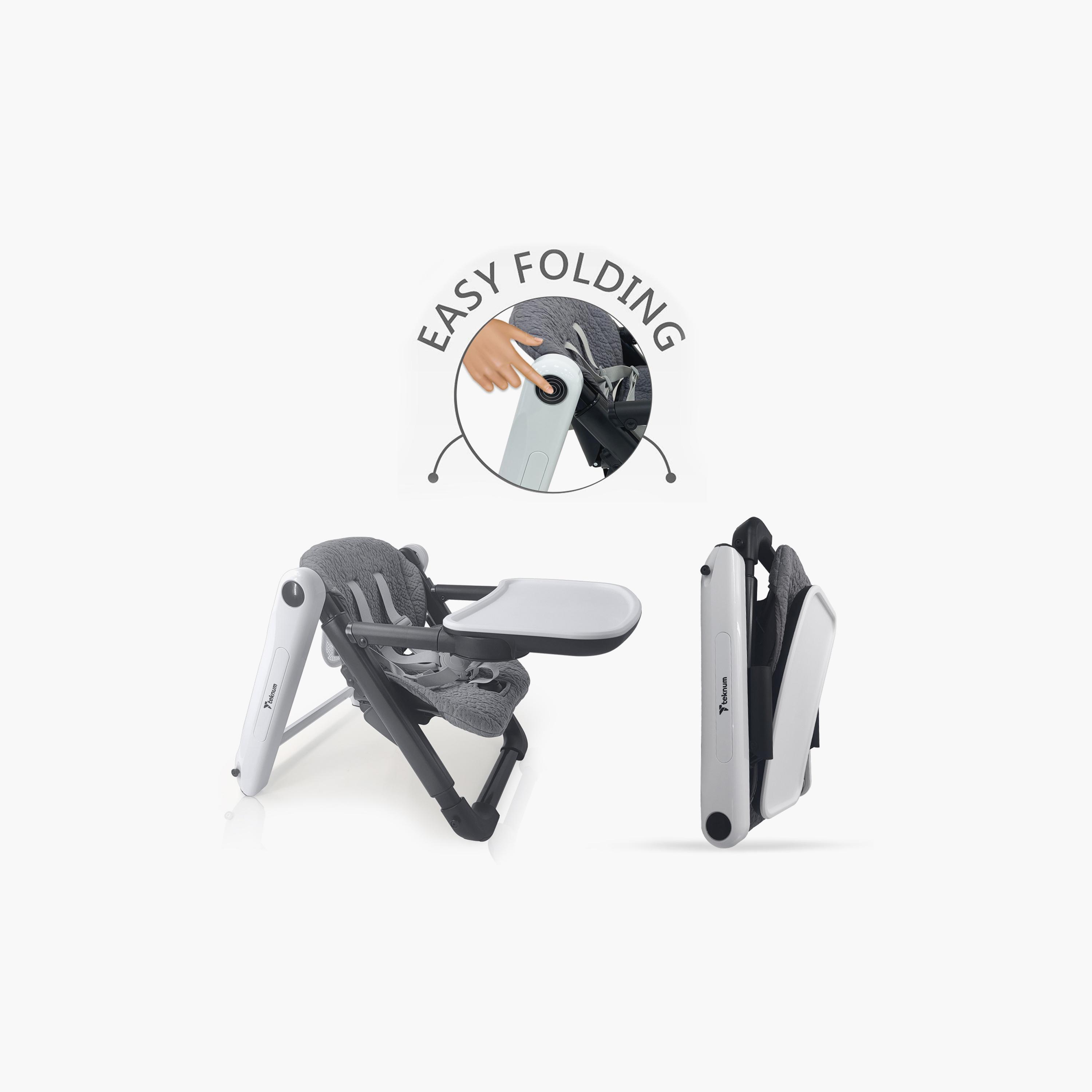 Teknum 3-in-1 Foldable Dining Booster Chair - Grey-baby-feeding-highchairsandboosters-image-14