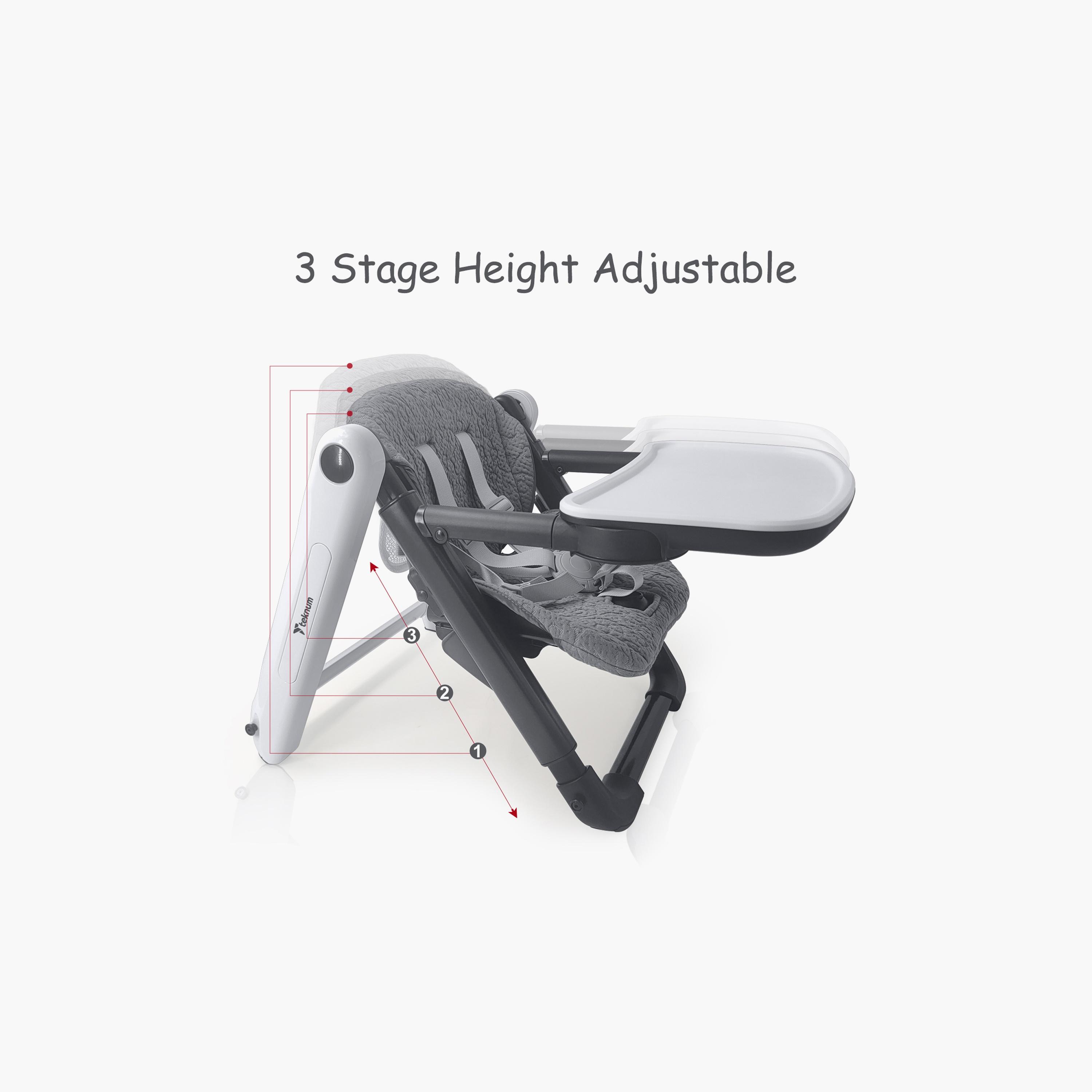 Teknum 3-in-1 Foldable Dining Booster Chair - Grey-baby-feeding-highchairsandboosters-image-4