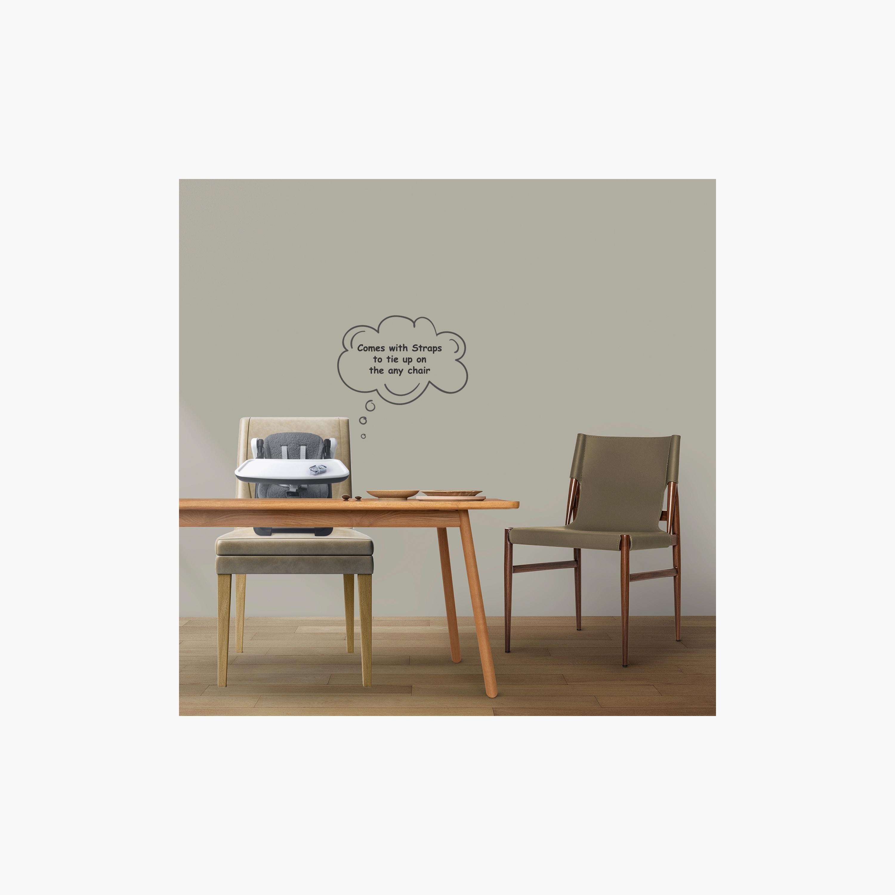 Teknum 3-in-1 Foldable Dining Booster Chair - Grey-baby-feeding-highchairsandboosters-image-6