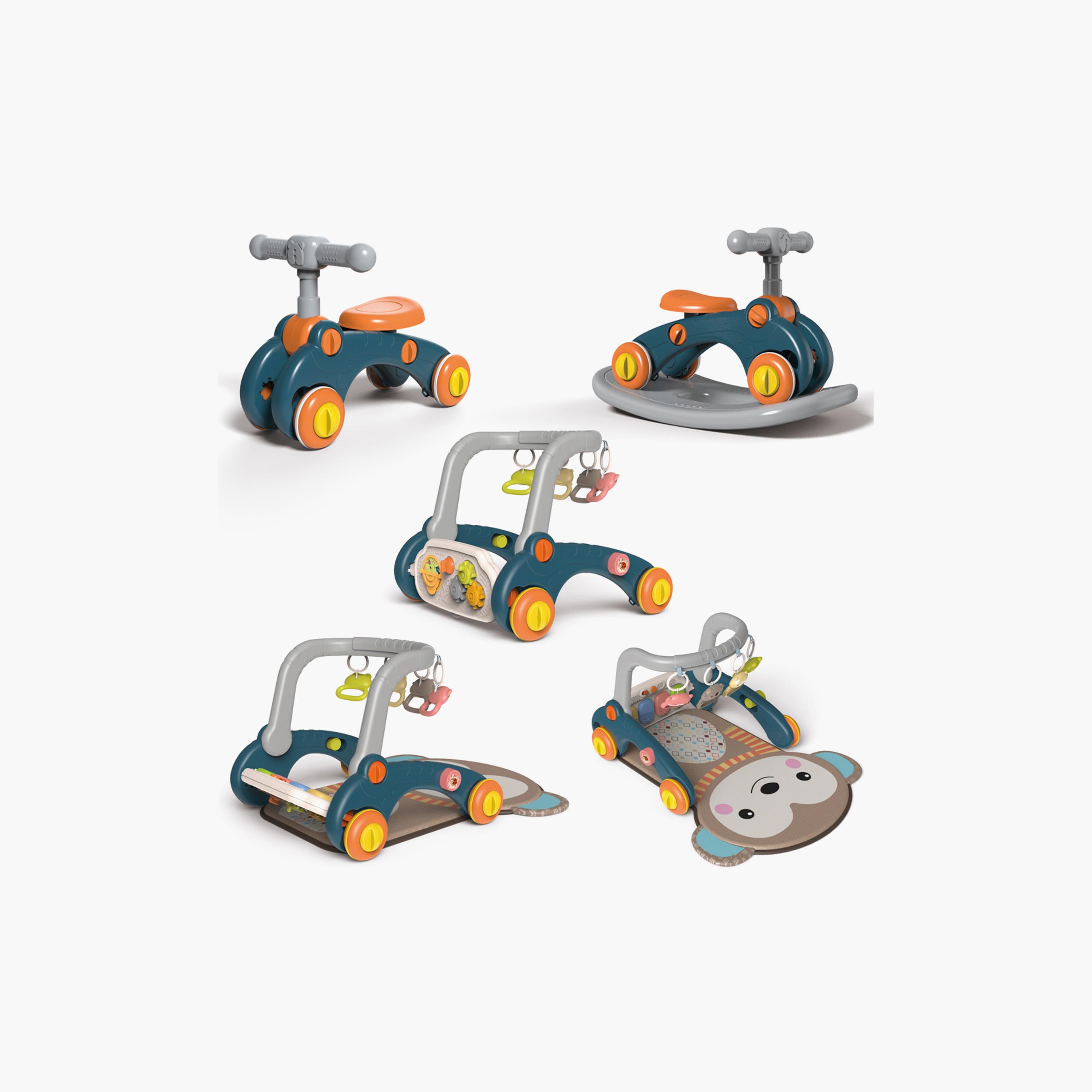 Little Story 6-in-1 Baby Walker & Activity Center - Blue-baby-infantactivity-walkers-image-1