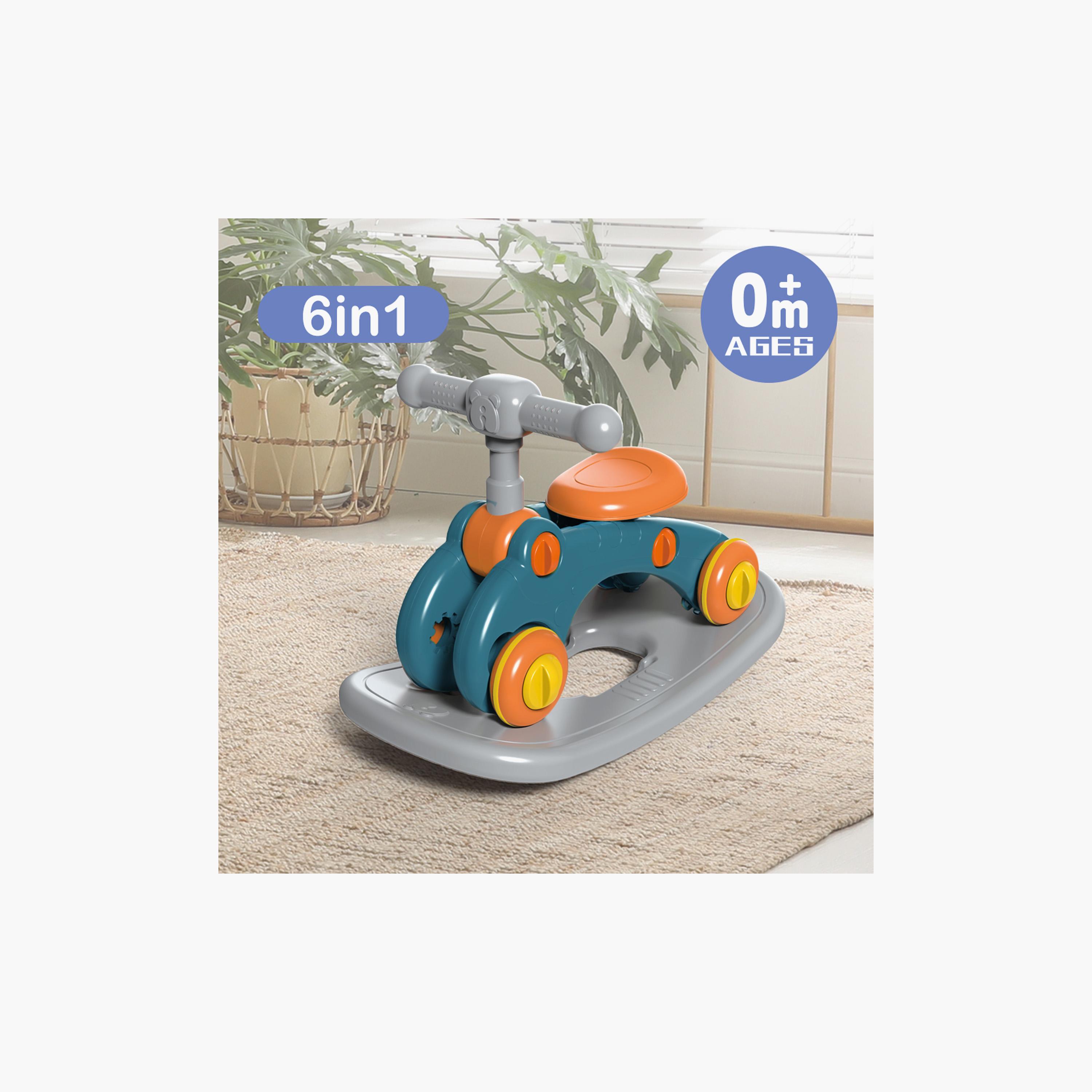 Little Story 6-in-1 Baby Walker & Activity Center - Blue-baby-infantactivity-walkers-image-2