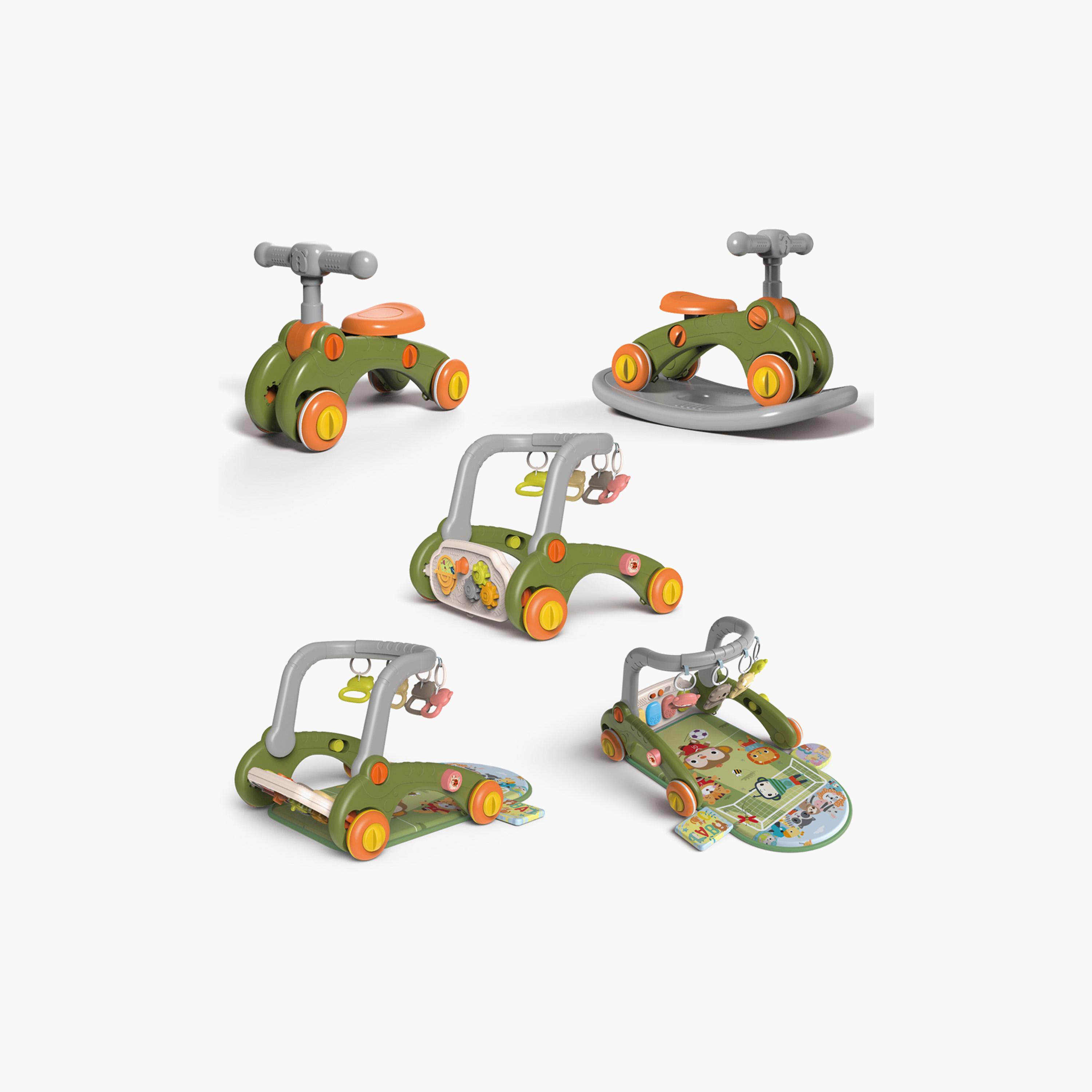 Little Story 6-in-1 Baby Walker & Activity Center - Green-baby-infantactivity-walkers-image-1