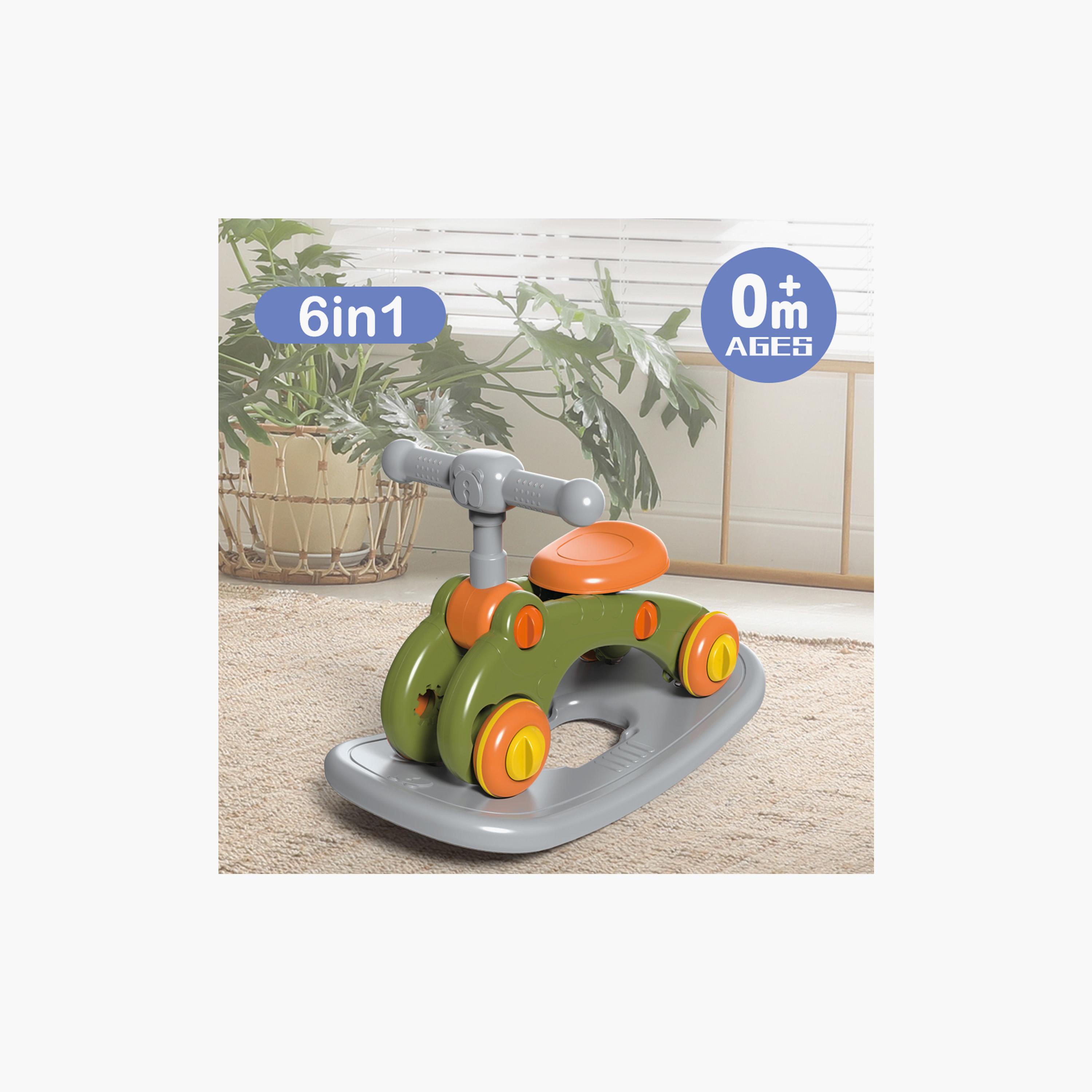 Little Story 6-in-1 Baby Walker & Activity Center - Green-baby-infantactivity-walkers-image-2