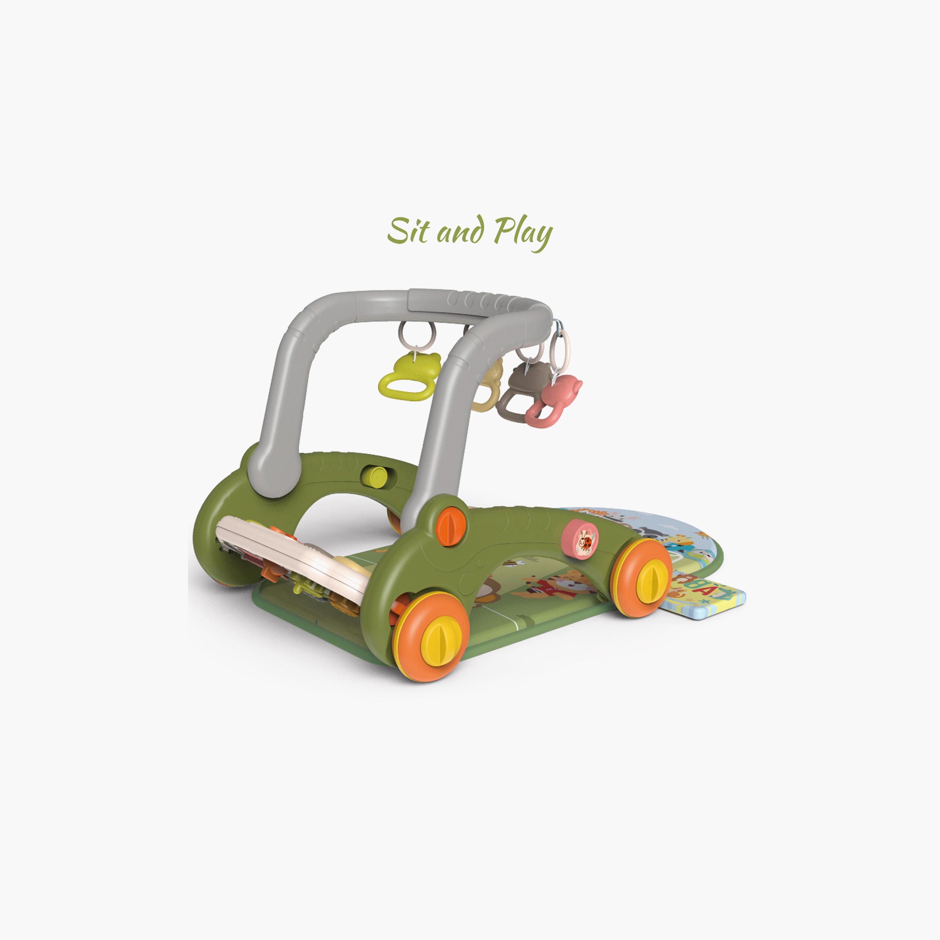 Little Story 6-in-1 Baby Walker & Activity Center - Green-baby-infantactivity-walkers-image-5