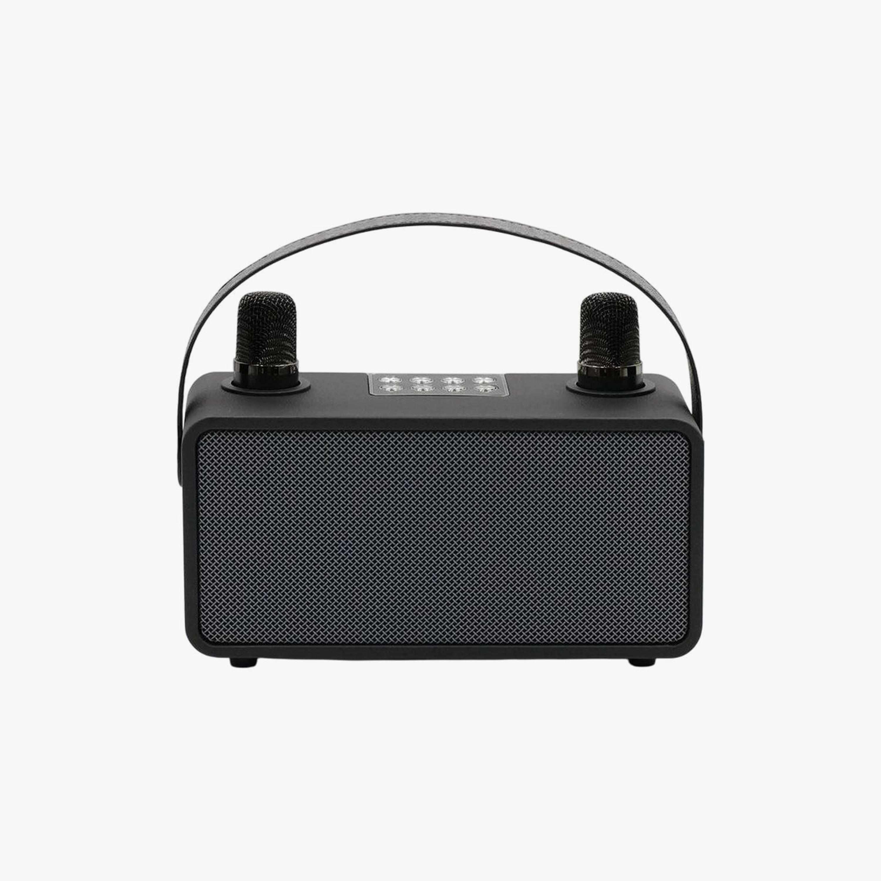 Magic Star Pulz Mini Karaoke System with 2 Microphones Black | WJ-A810-electronics-speakers-image-1