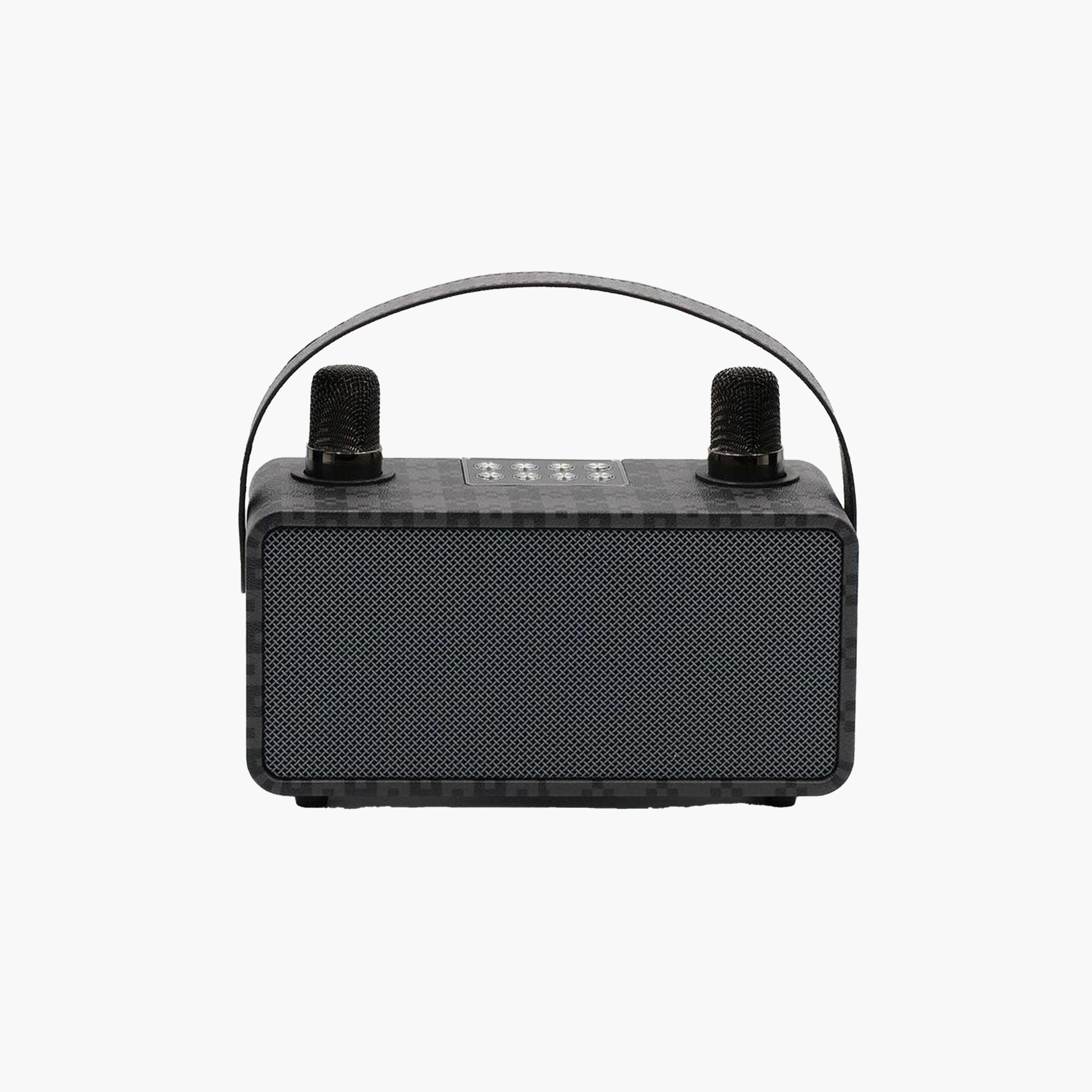 Magic Star Pulz Mini Karaoke System with 2 Microphones Black | WJ-A810-electronics-speakers-image-2