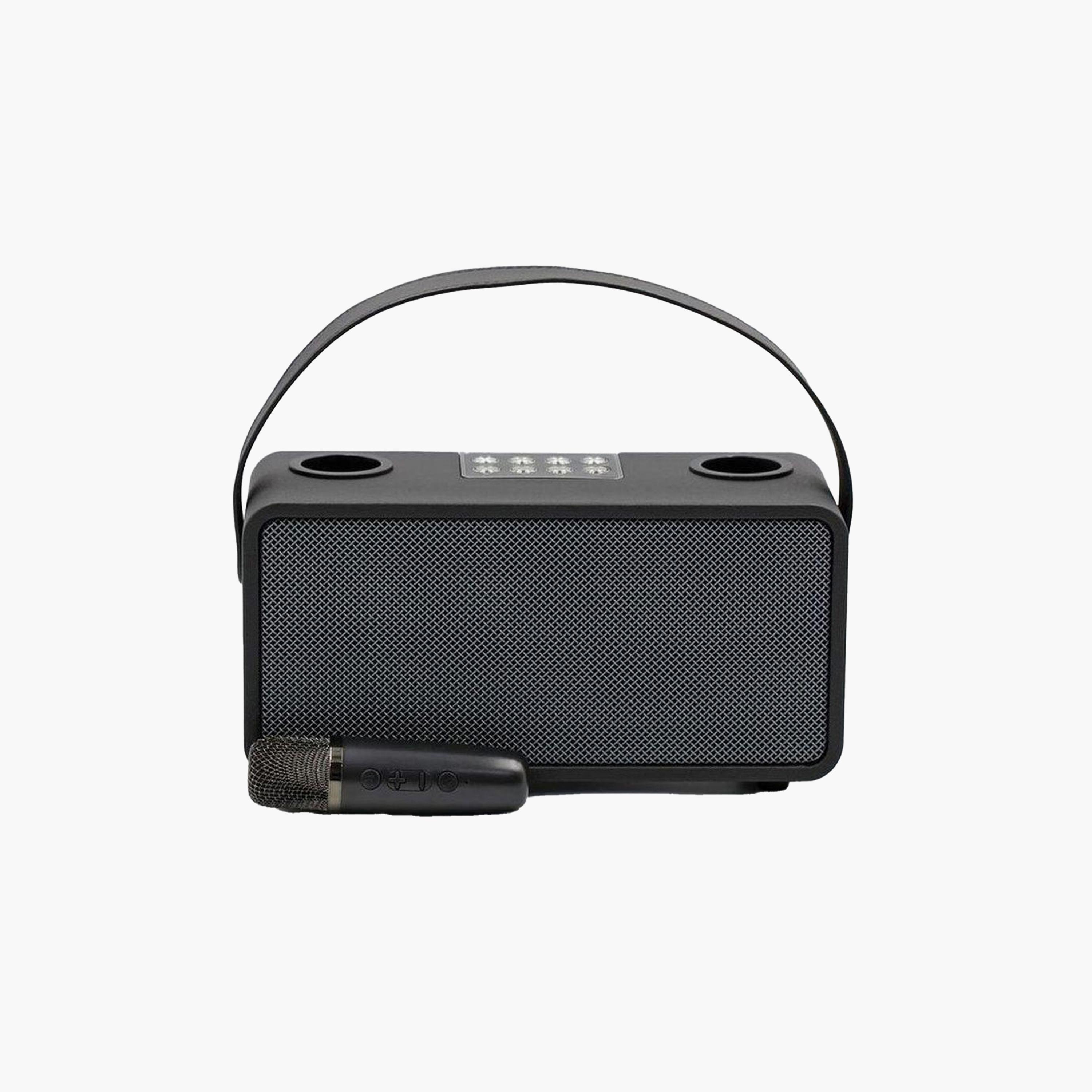 Magic Star Pulz Mini Karaoke System with 2 Microphones Black | WJ-A810-electronics-speakers-image-3