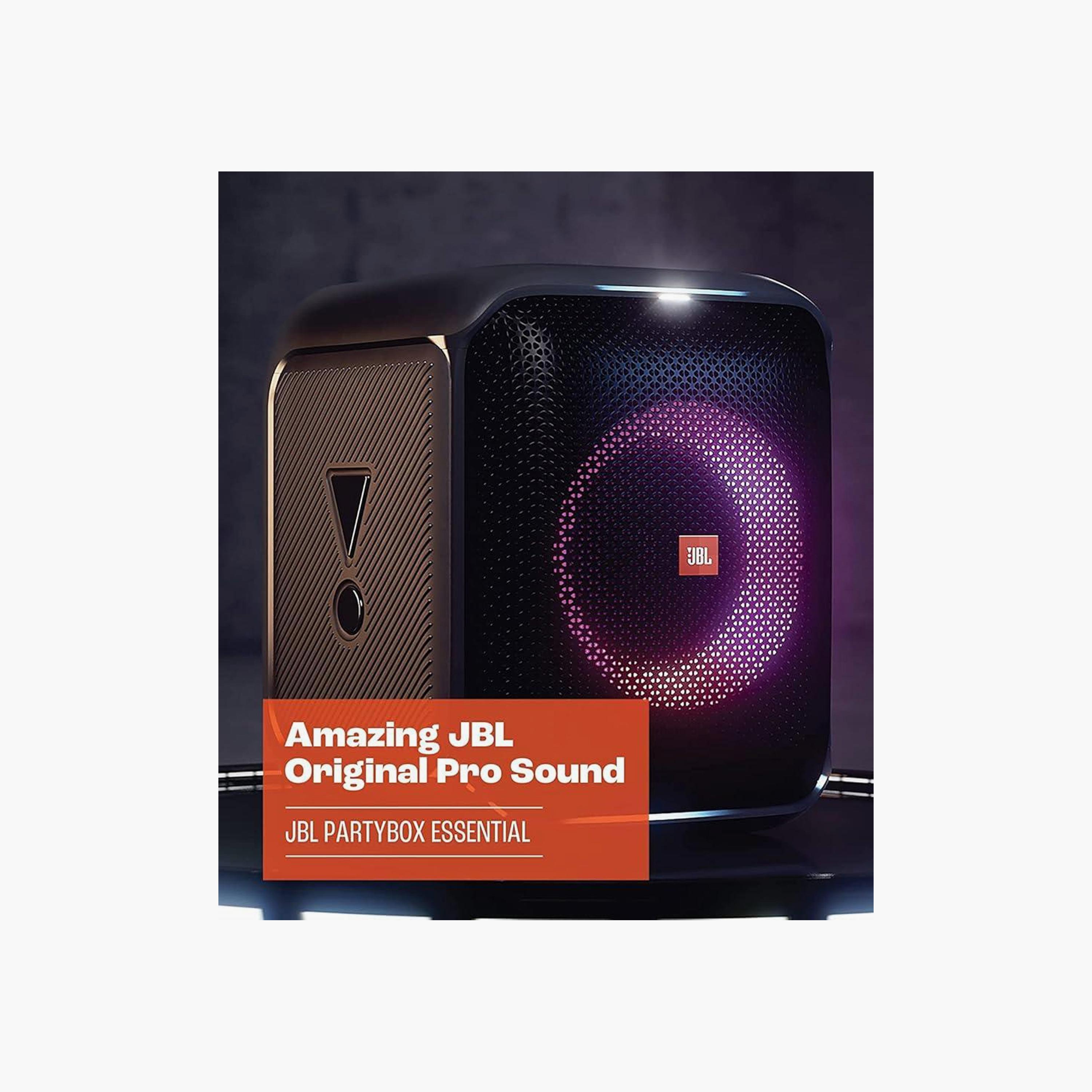 JBL Partybox Encore Essential 2 Portable Party Speaker Black | JBLPBENCOREESS2UK-electronics-speakers-image-2