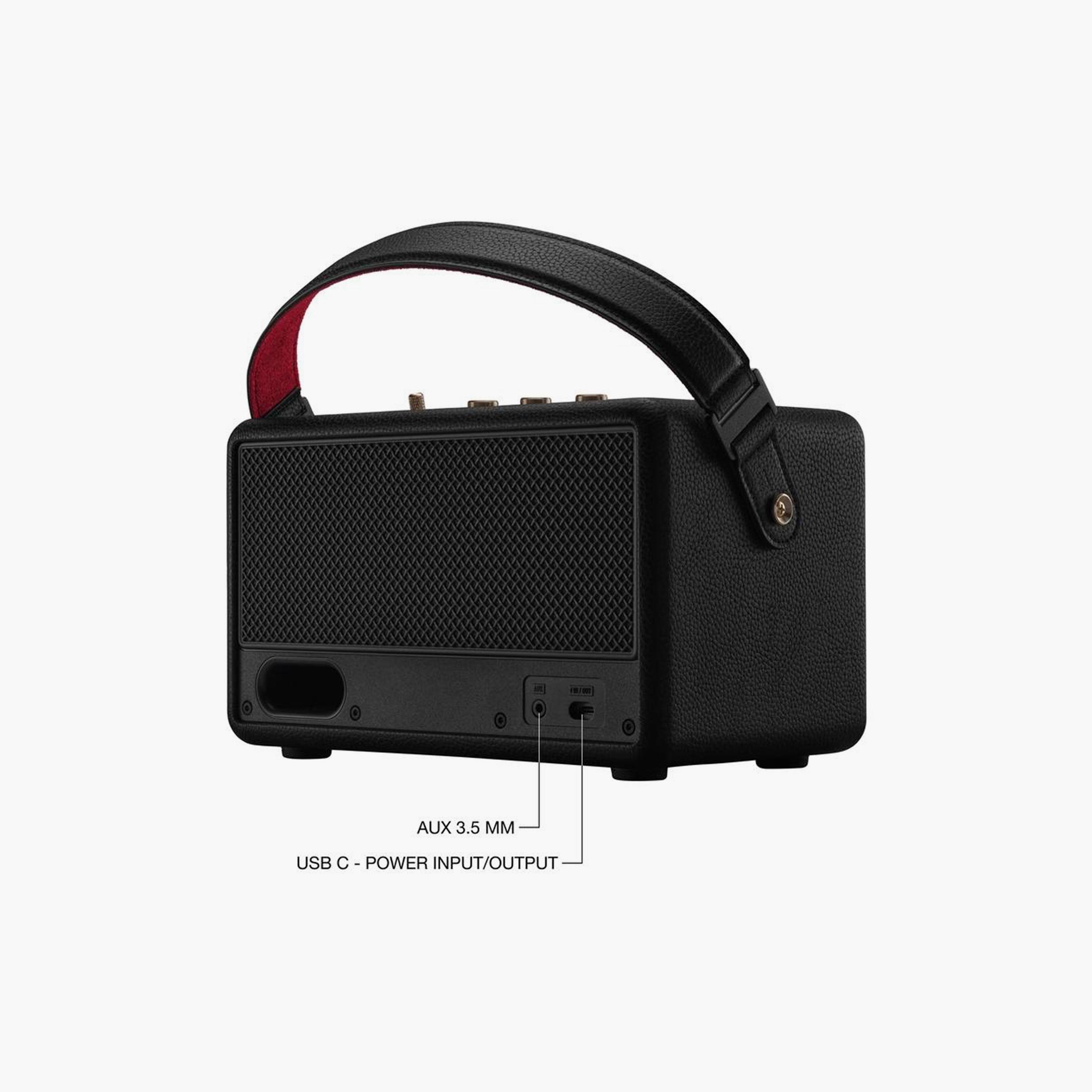 Marshall Kilburn III Portable Bluetooth Speaker - Black & Brass-electronics-speakers-image-2