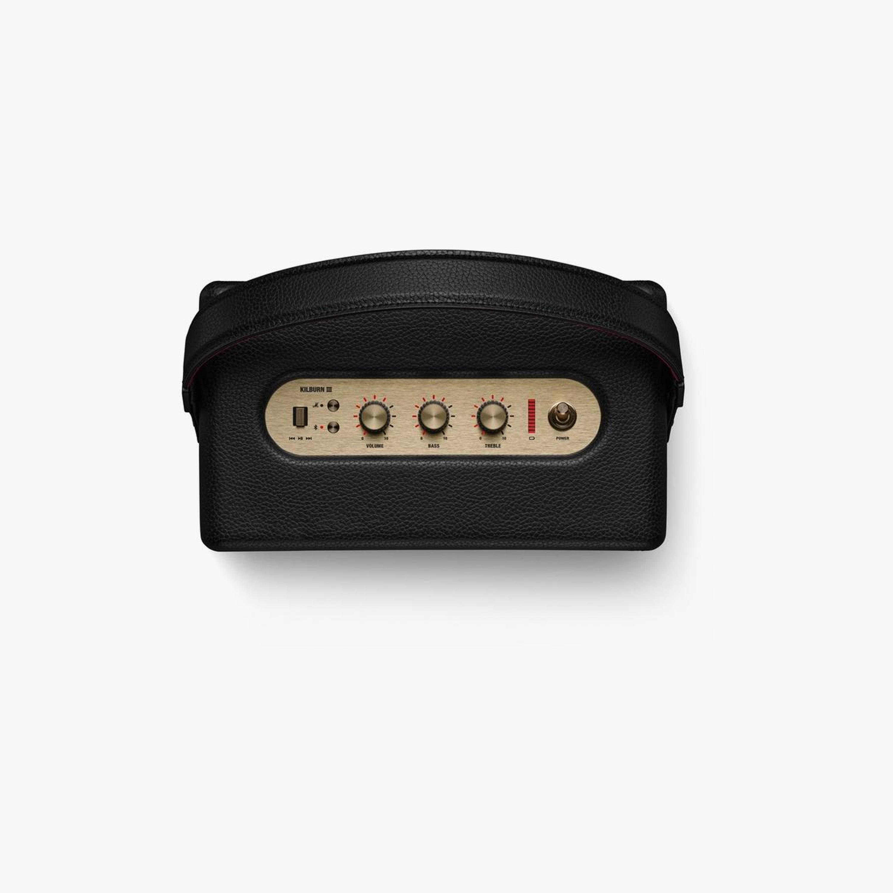 Marshall Kilburn III Portable Bluetooth Speaker - Black & Brass-electronics-speakers-image-4