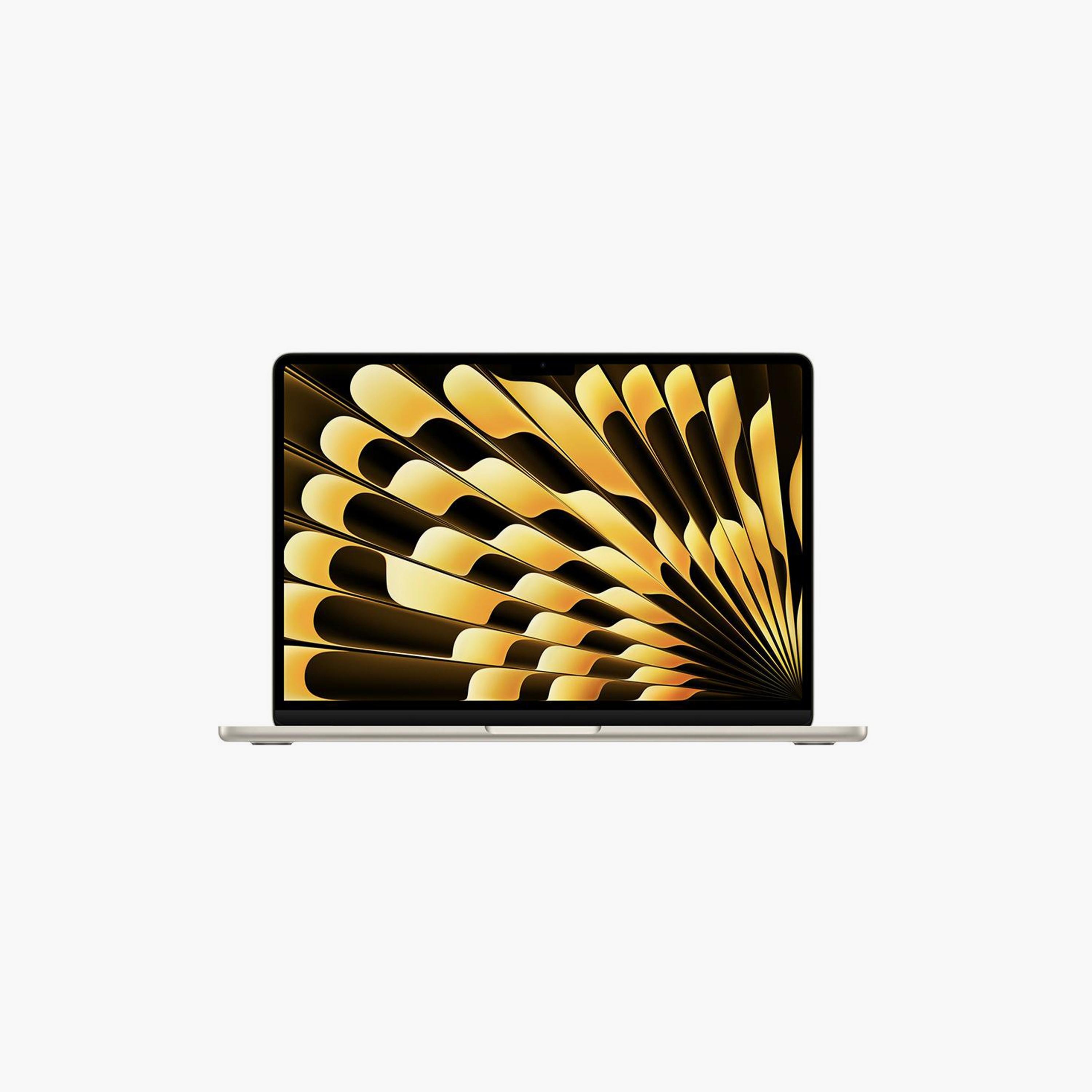 ماك بوك إير أبل 13" معالج M3 8 النواة رسومات 10 أنوية 16 جيجا SSD 512 جيجا ستارلايت اللغة ENG-electronics-laptops-image-1