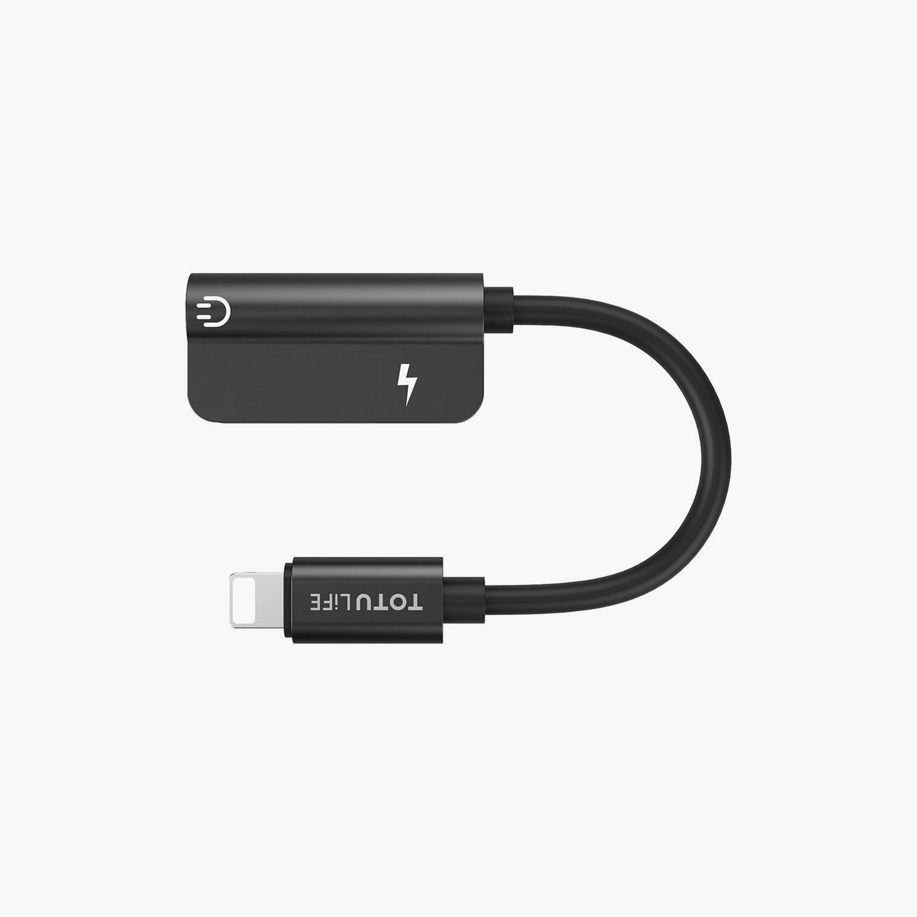 Totudesign Pure Series OTG Wired L-L + 3.5mm Black | T-OTGPURAXBK-electronics-accessories-mobileaccesories-image-2