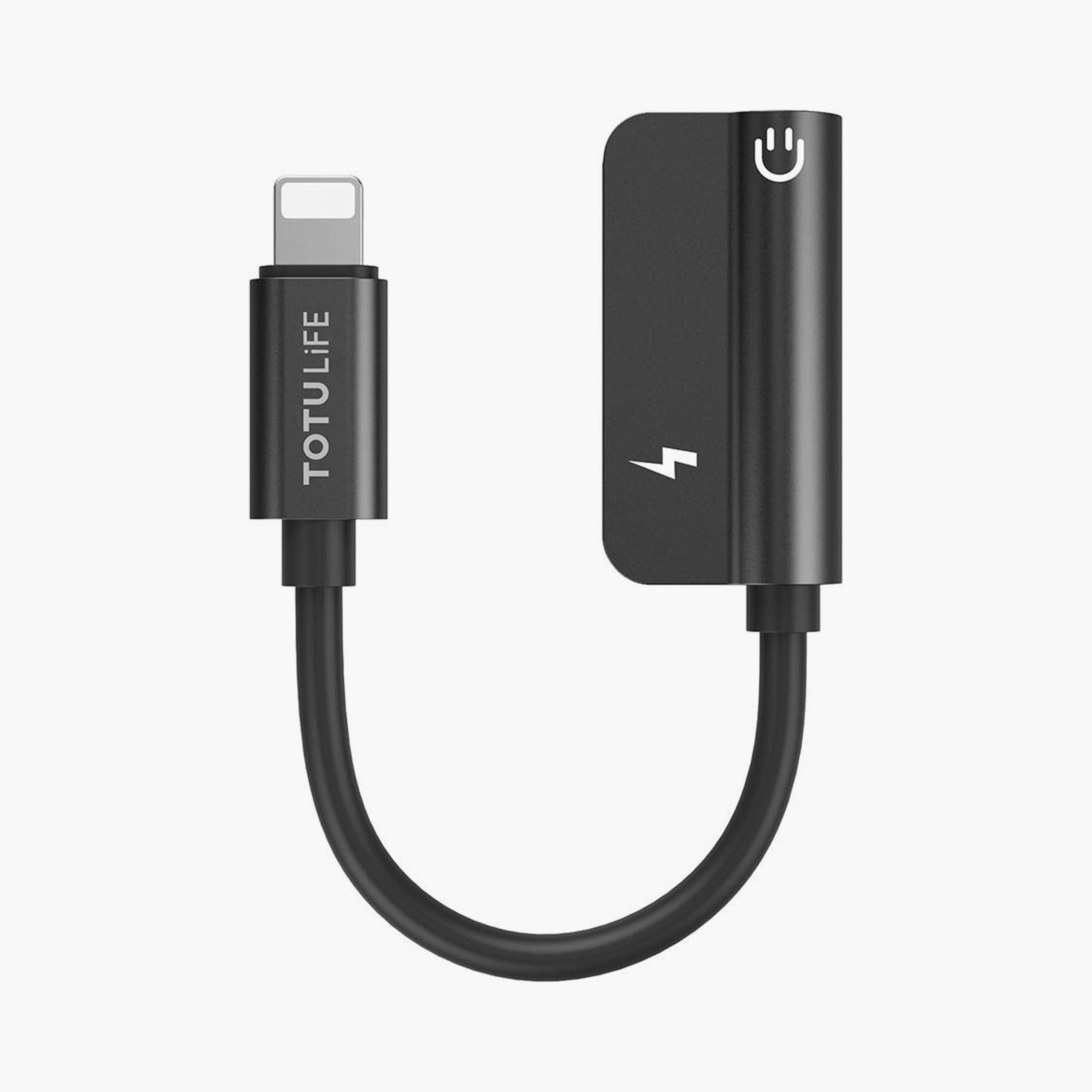 Totudesign Pure Series OTG Wired L-L + 3.5mm Black | T-OTGPURAXBK-electronics-accessories-mobileaccesories-image-3
