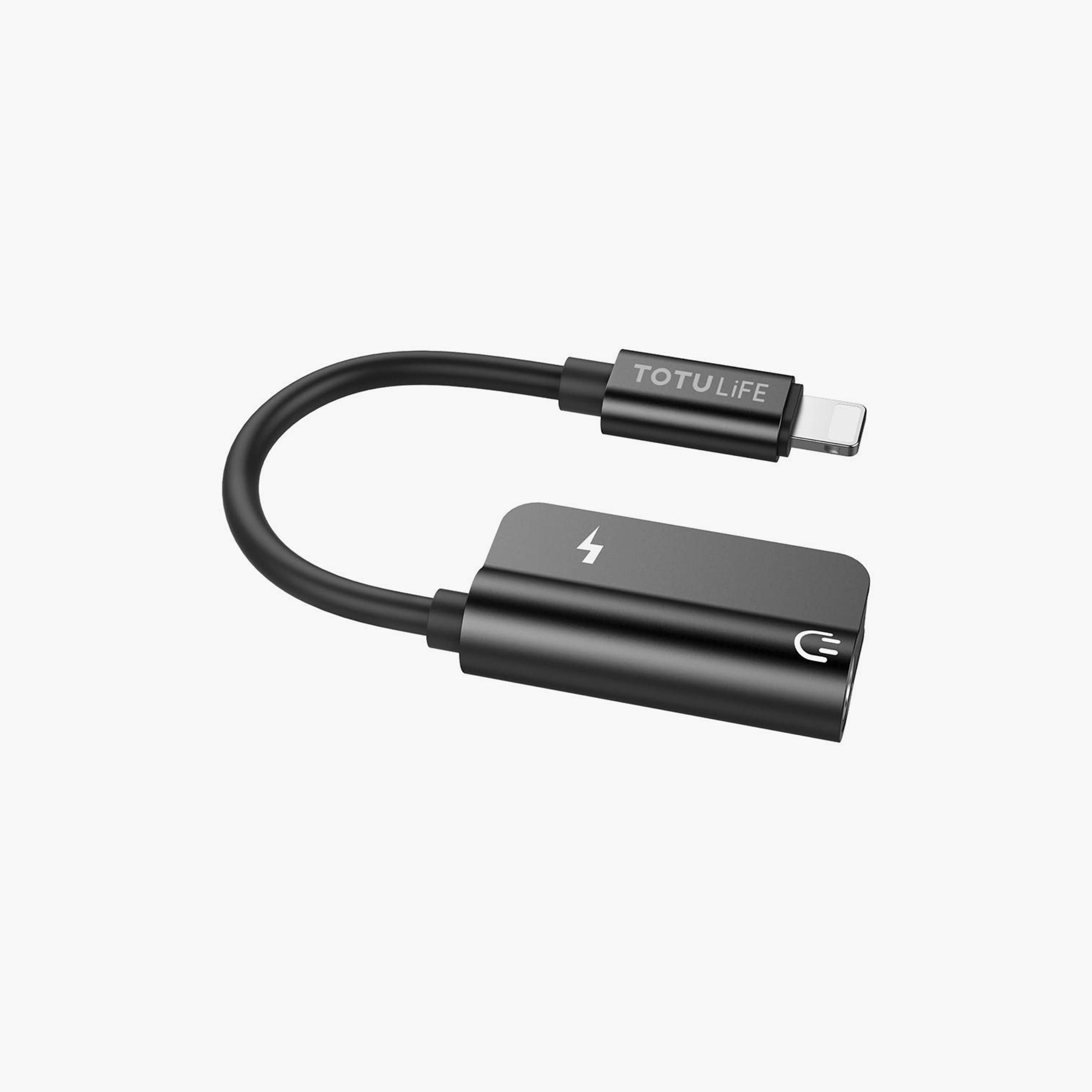 Totudesign Pure Series OTG Wired L-L + 3.5mm Black | T-OTGPURAXBK-electronics-accessories-mobileaccesories-image-4