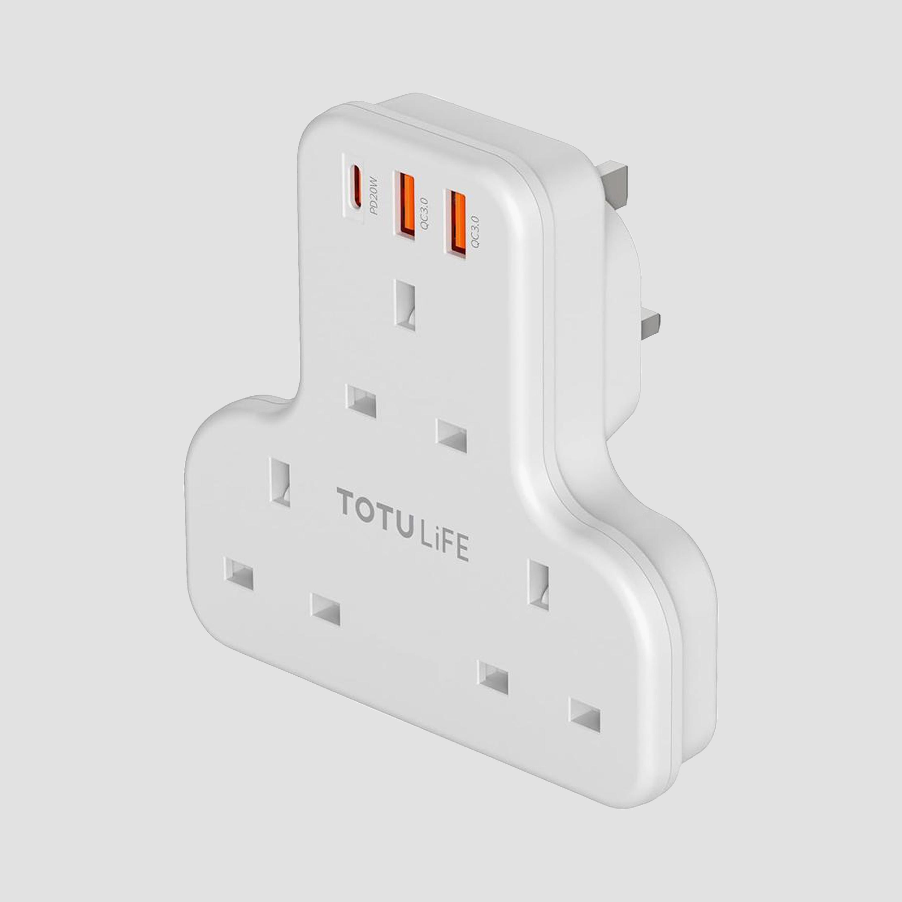 Totudesign Power Socket + PD 2 in 1 Cable 20W White | T-COMSOCBLW-electronics-portabledevices-image-3